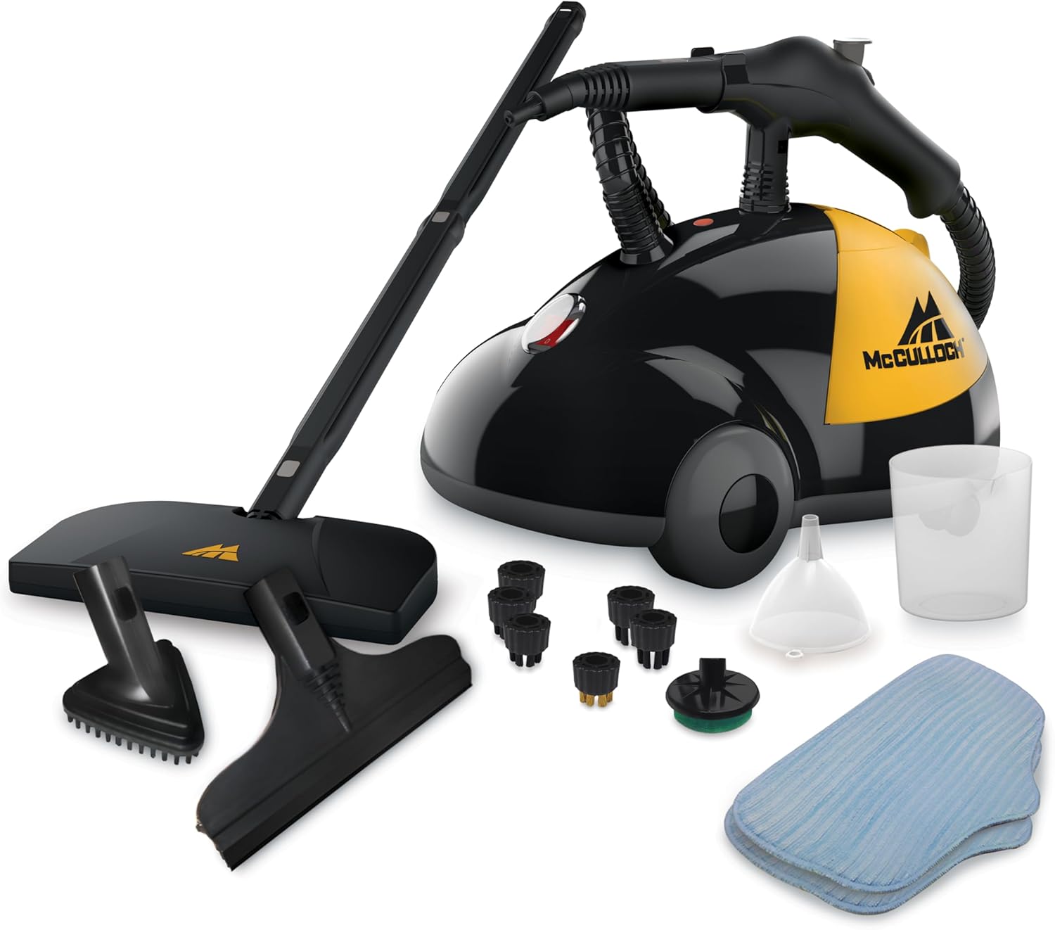 McCulloch MC1385 Deluxe Canister Steam Cleaner, 2-Hour Runtime, Chemical-Free, - View 2
