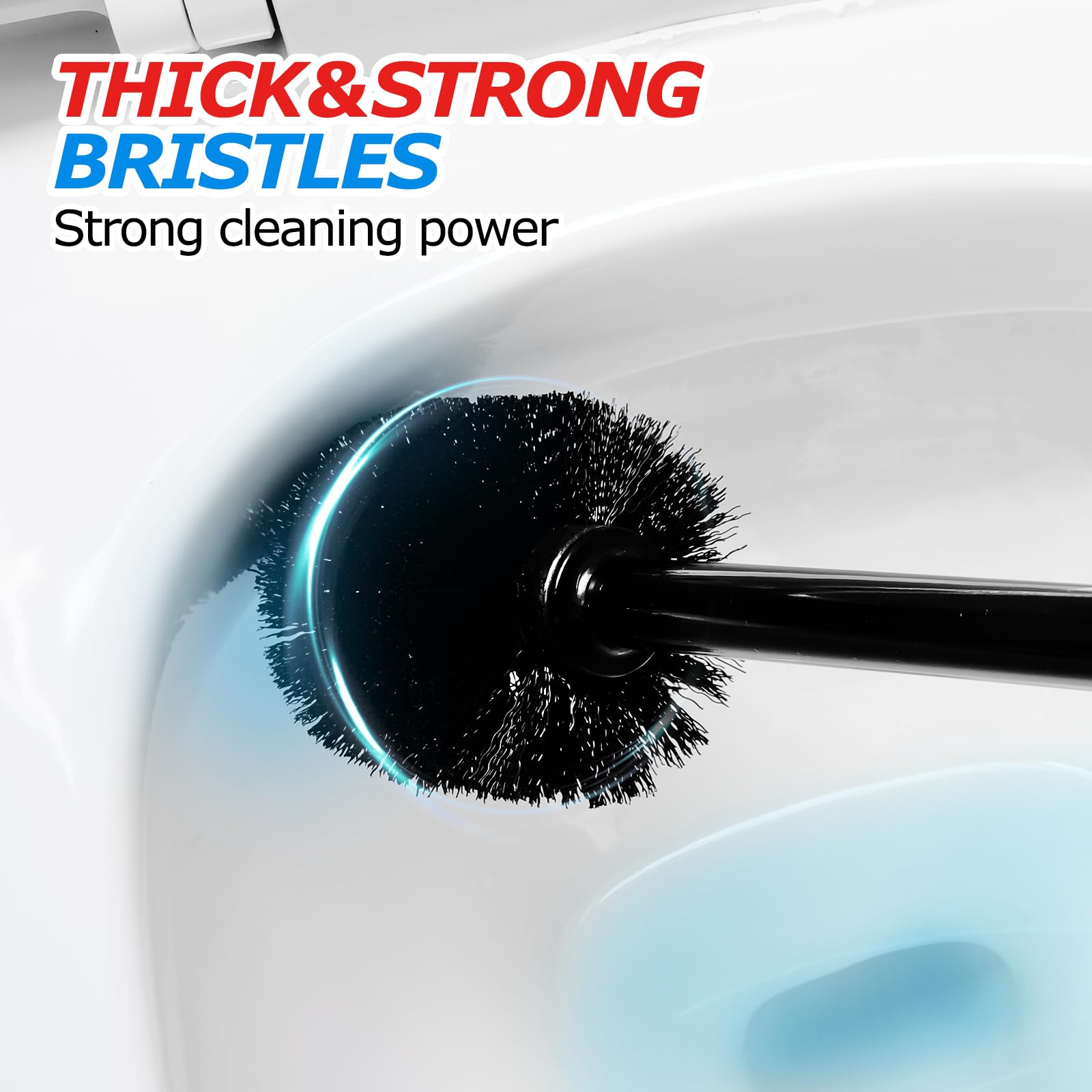 FORASTO 2 in 1 Toilet Plunger and Brush Set，Extended Handle Plunger，Toilet Bowl Brush Plunger Set, Bathroom Cleaning Tools ，Toilet Brush Plunger Combo detail view 5