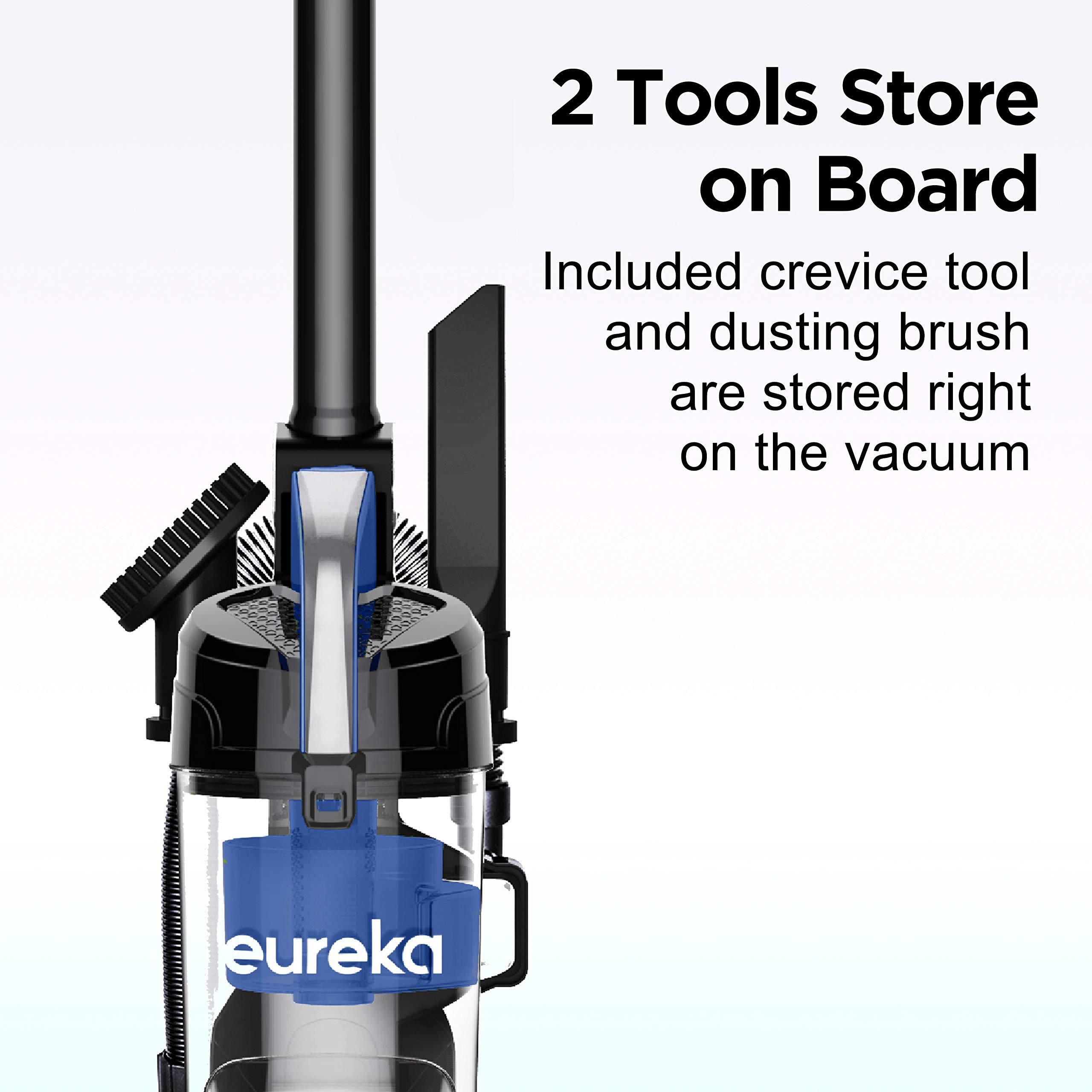 Eureka NEU10AE5 Powerful Bagless Upright Vacuum Cleaner Carpet and Floor, AirSpeed Ultra-Lightweight Vacuum Cleaner, w/ Replacement Filter, Blue detail view 4