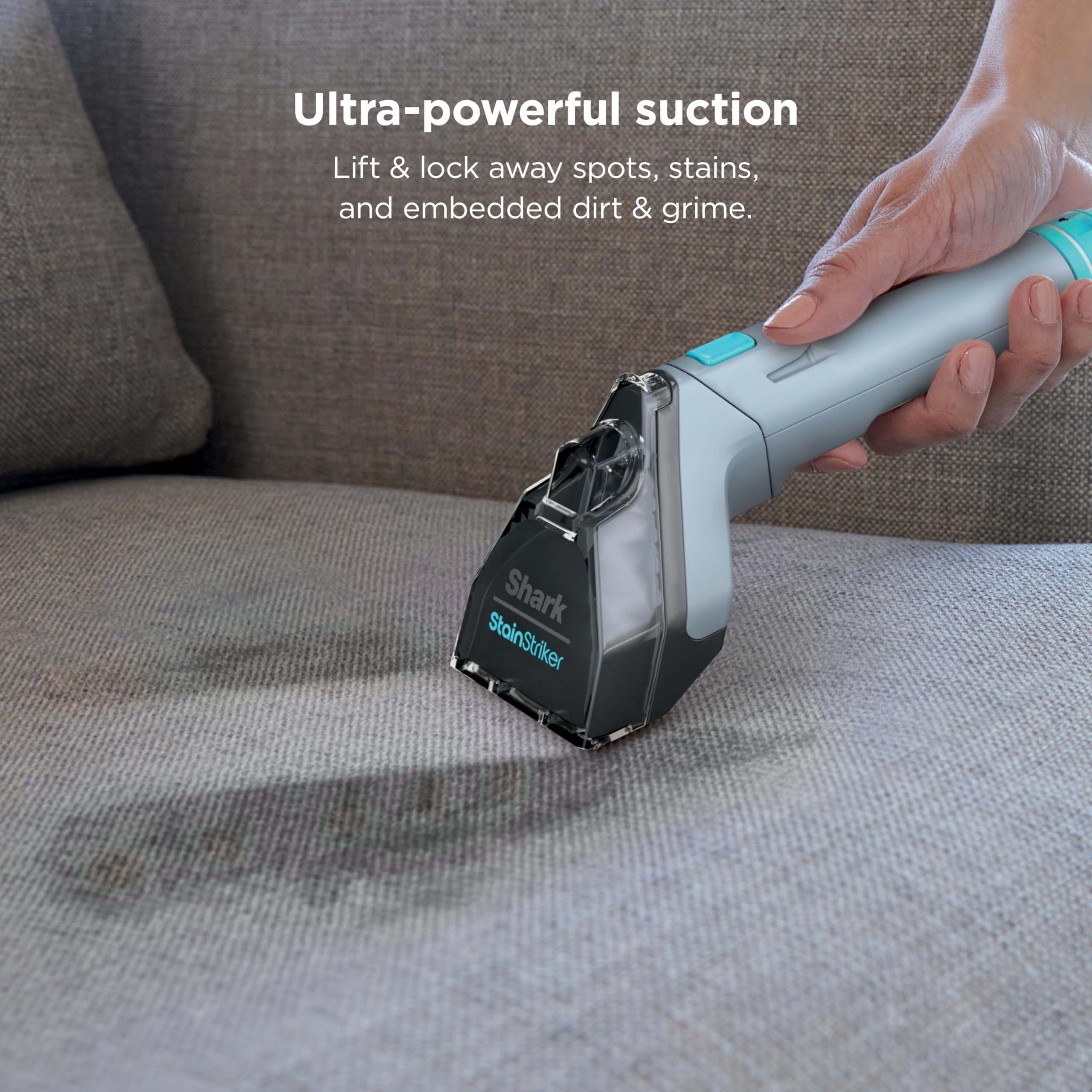 Shark StainStriker Portable Carpet Upholstery & Area Rug Cleaner, Stain & Odor Remover, Perfect for Car Interiors, Nordic Blue, PX202BRN detail view 5