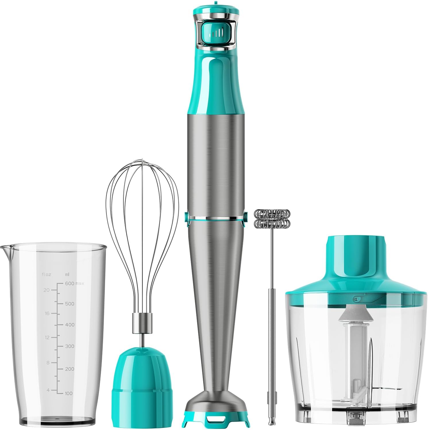 Turelar Immersion Blender Handheld Corded Hand Blenders Set 1100W, Trigger