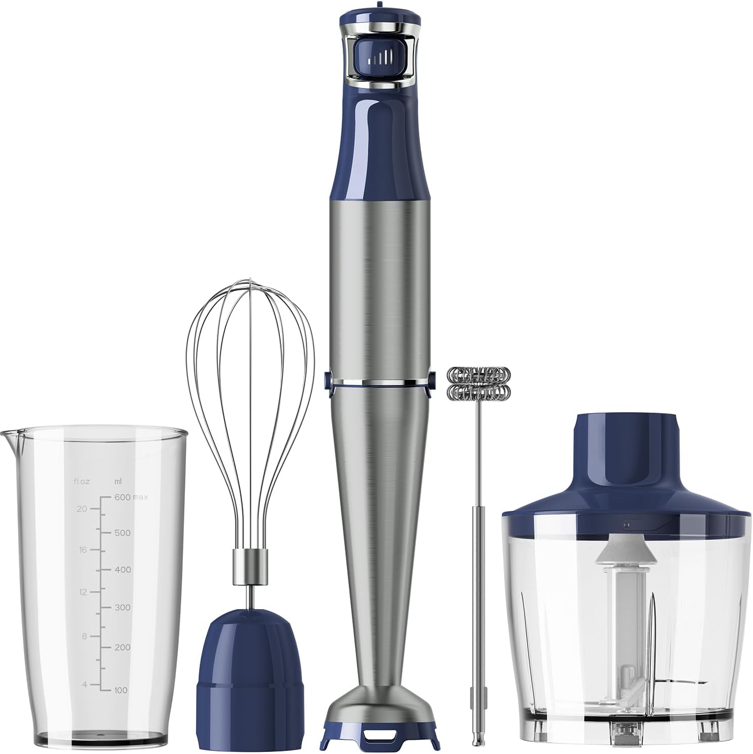 Turelar Immersion Blender Handheld Corded Hand Blenders Set 1100W, Trigger - View 4