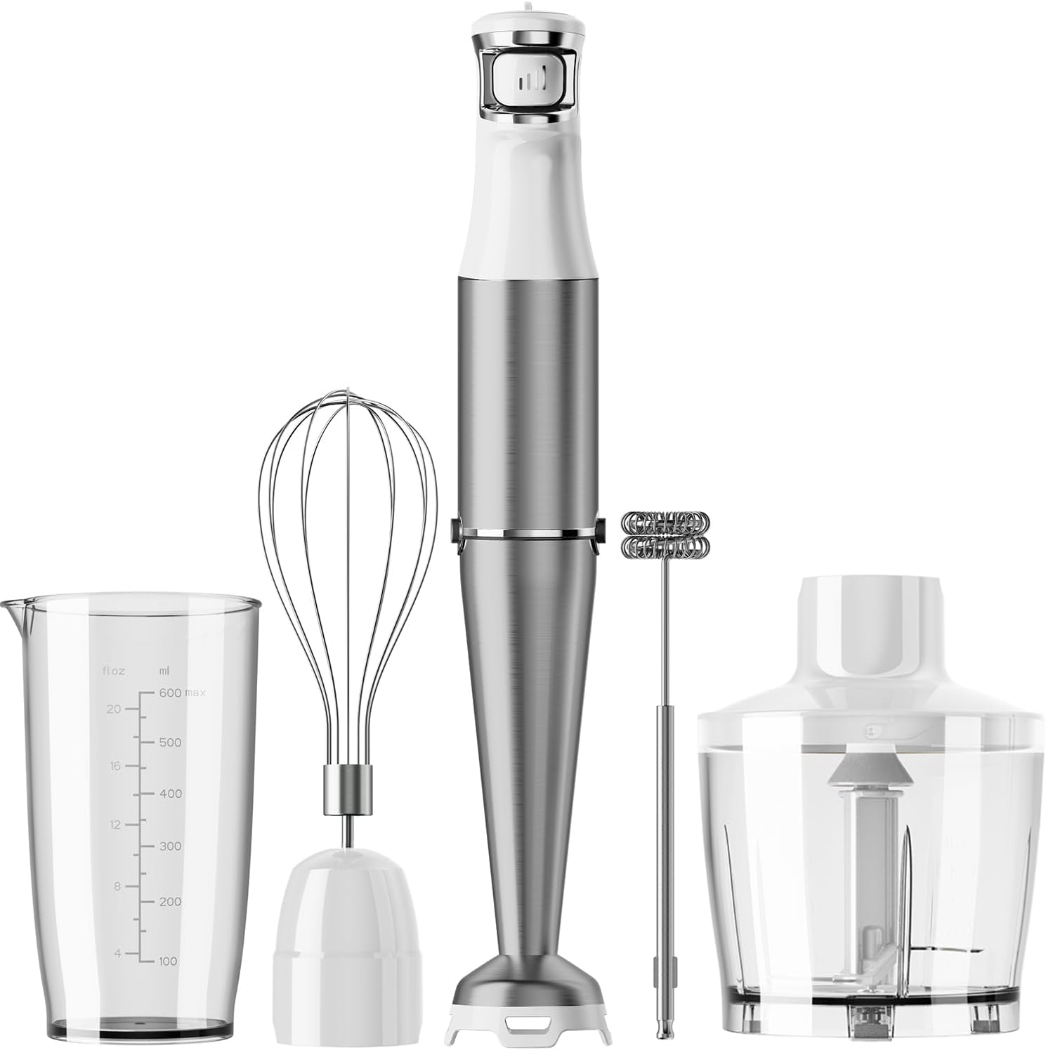 Turelar Immersion Blender Handheld Corded Hand Blenders Set 1100W, Trigger - View 5