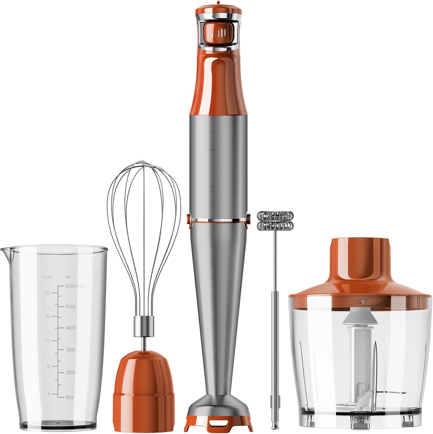Turelar Immersion Blender Handheld Corded Hand Blenders Set 1100W, Trigger - View 6