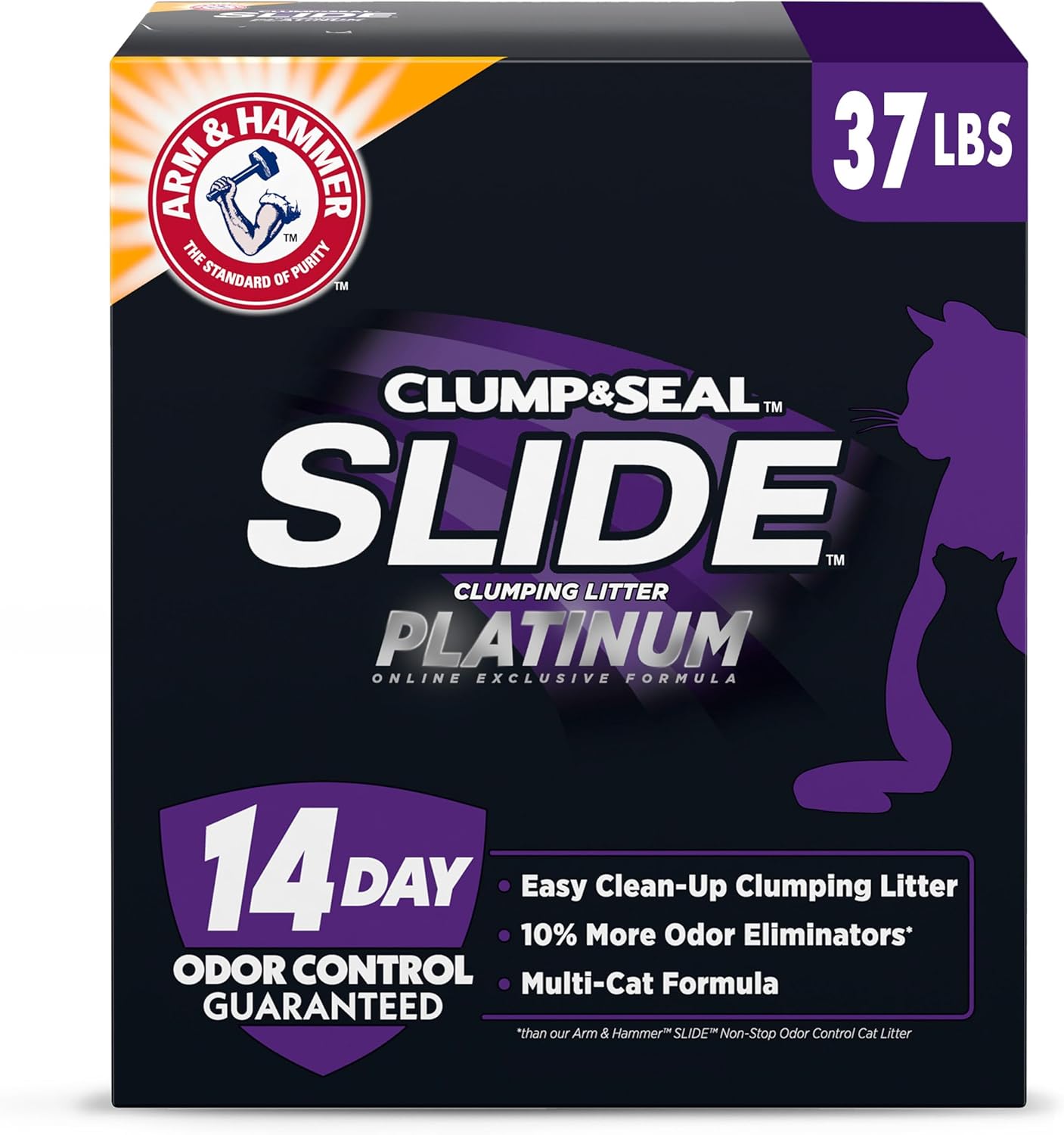 ARM & HAMMER Cloud Control Platinum Cat Litter, Multi-Cat Clumping Litter,