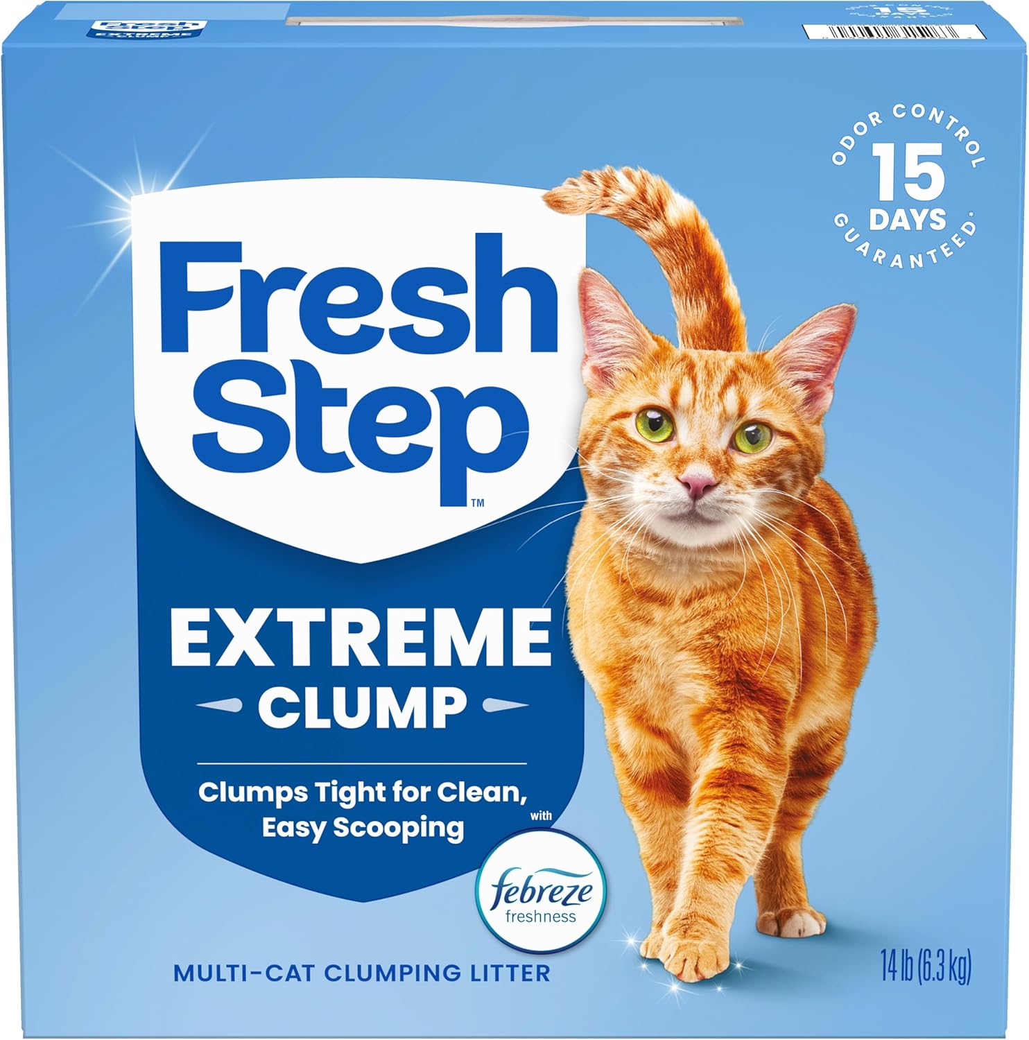 Fresh Step Advanced Odor Shield Multi Cat Clumping Litter with Febreze