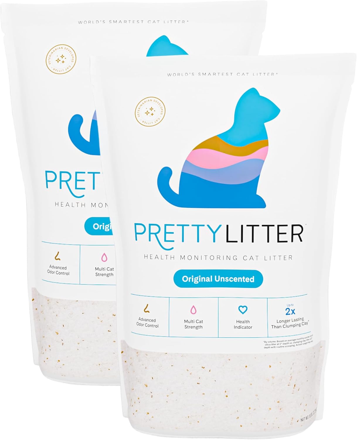PrettyLitter Health Monitoring Cat Litter (Unscented, Non Clumping) |