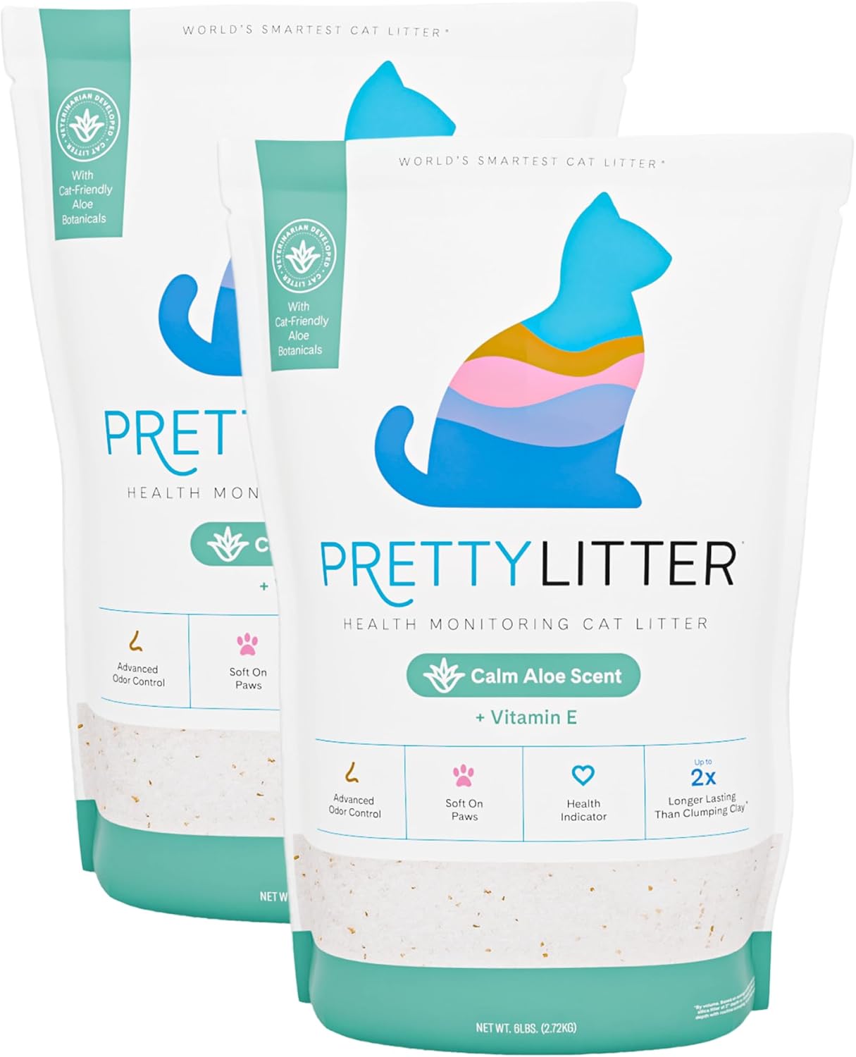 PrettyLitter Health Monitoring Cat Litter (Unscented, Non Clumping) | - View 4