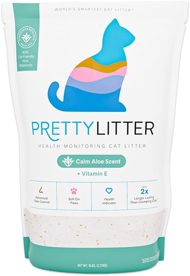 PrettyLitter Health Monitoring Cat Litter (Unscented, Non Clumping) | - View 5