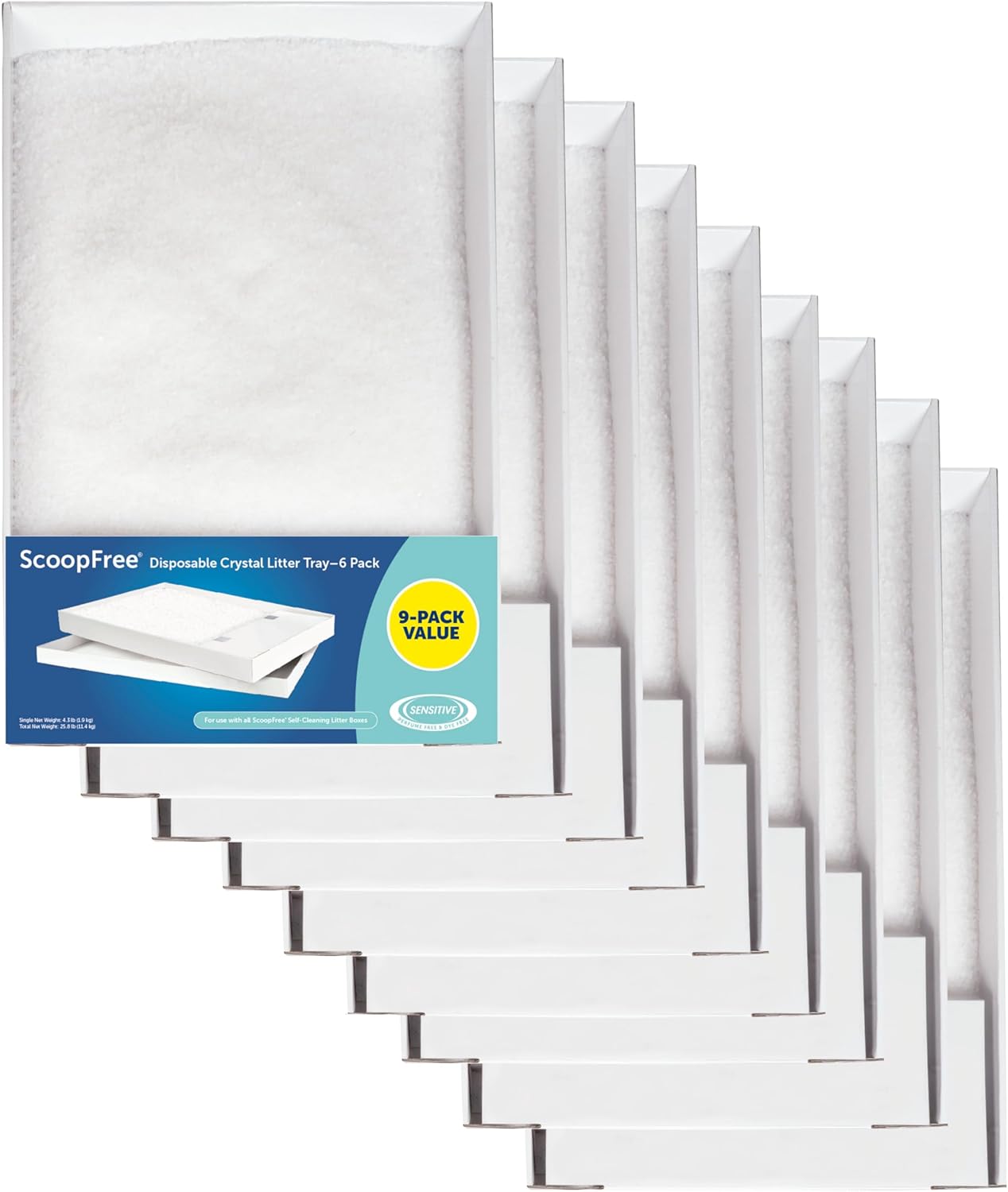 PetSafe ScoopFree Disposable Crystal Cat Litter Tray - Easy Cleaning Box - - View 5