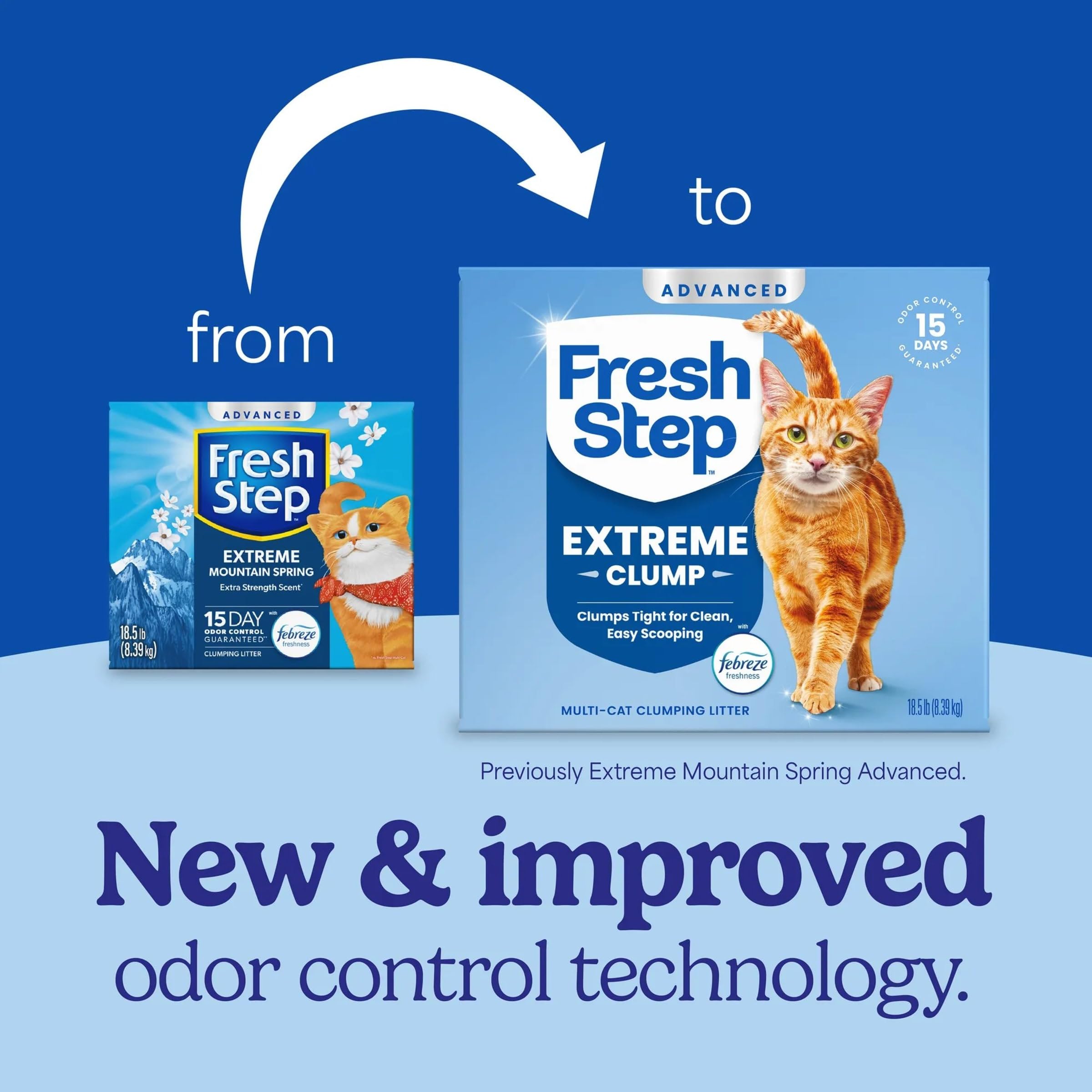 Fresh Step Advanced Extreme Multi Cat Clumping Litter with Febreze Freshness, Low Dust, Odor Control with Ammonia Block Tech, Compatible in Automatic detail view 2