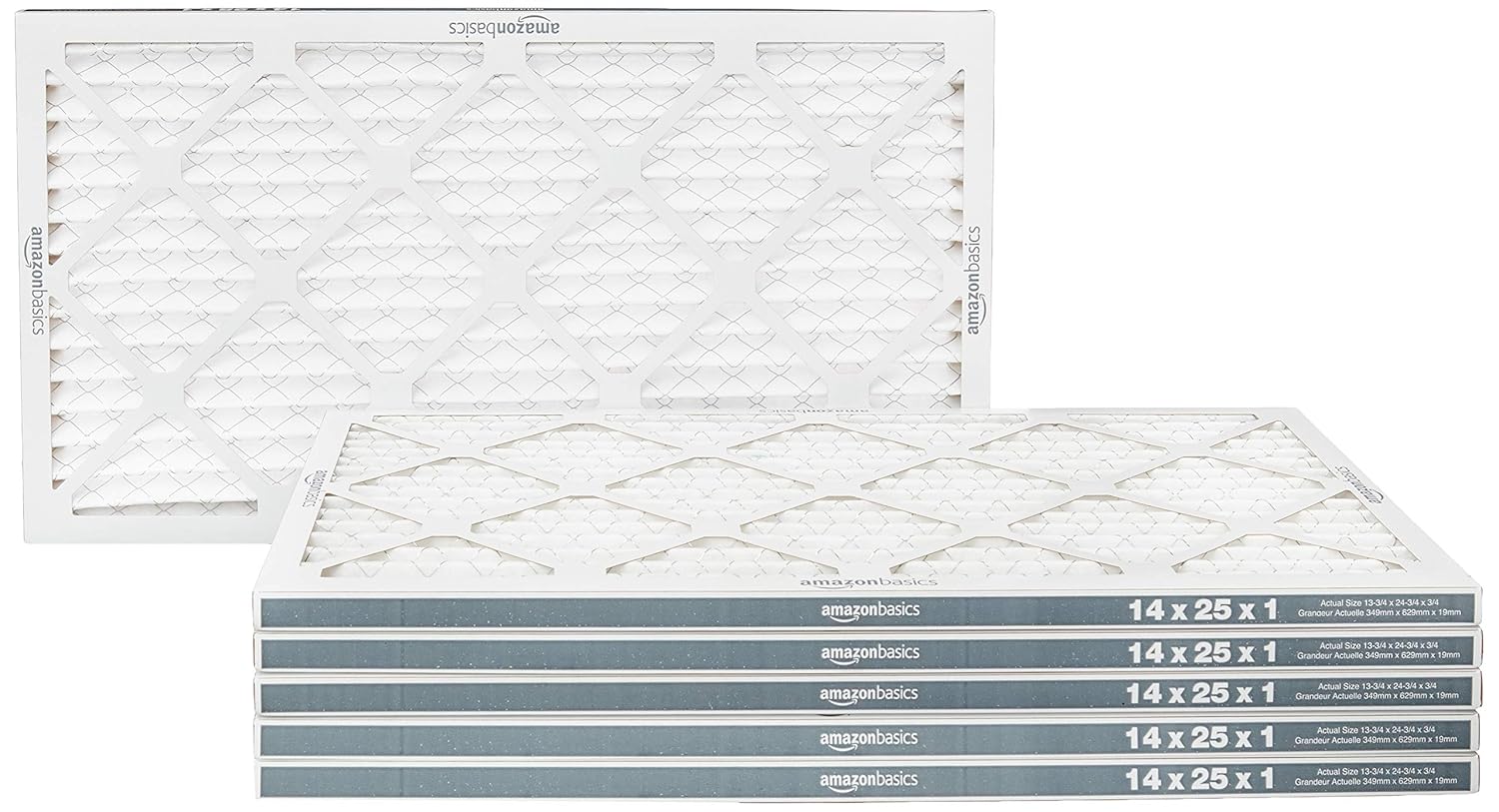 Amazon Basics 20x25x1 Air Filter 6-Pack, MERV 8 AC Furnace Filters, Removes - View 4