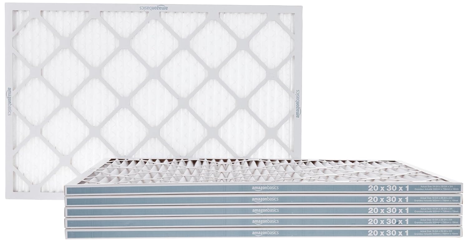 Amazon Basics 20x25x1 Air Filter 6-Pack, MERV 8 AC Furnace Filters, Removes - View 5