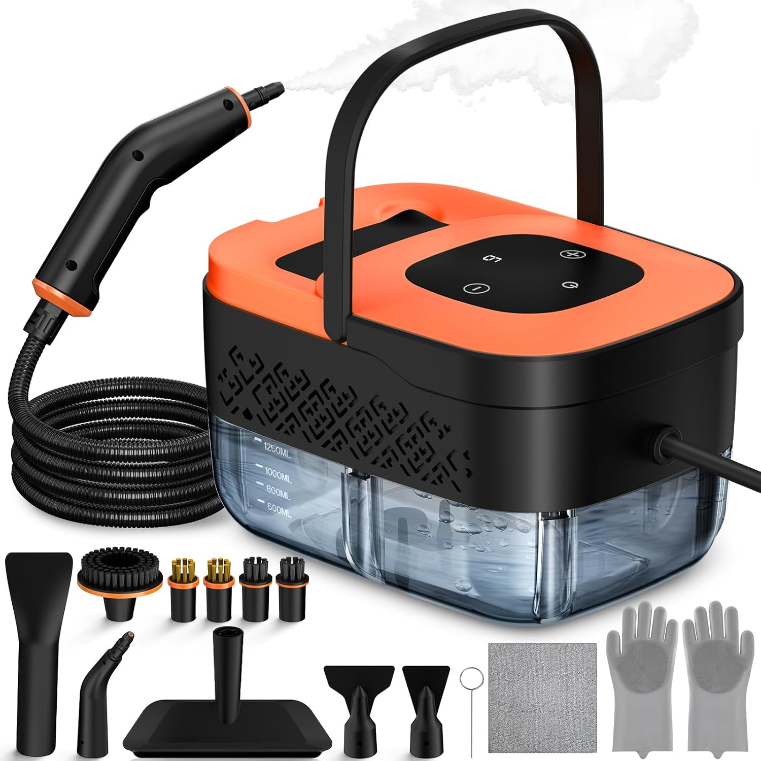 Steam Cleaner, Portable Steamer for Cleaning with 16pcs Accessories, 6-Level
