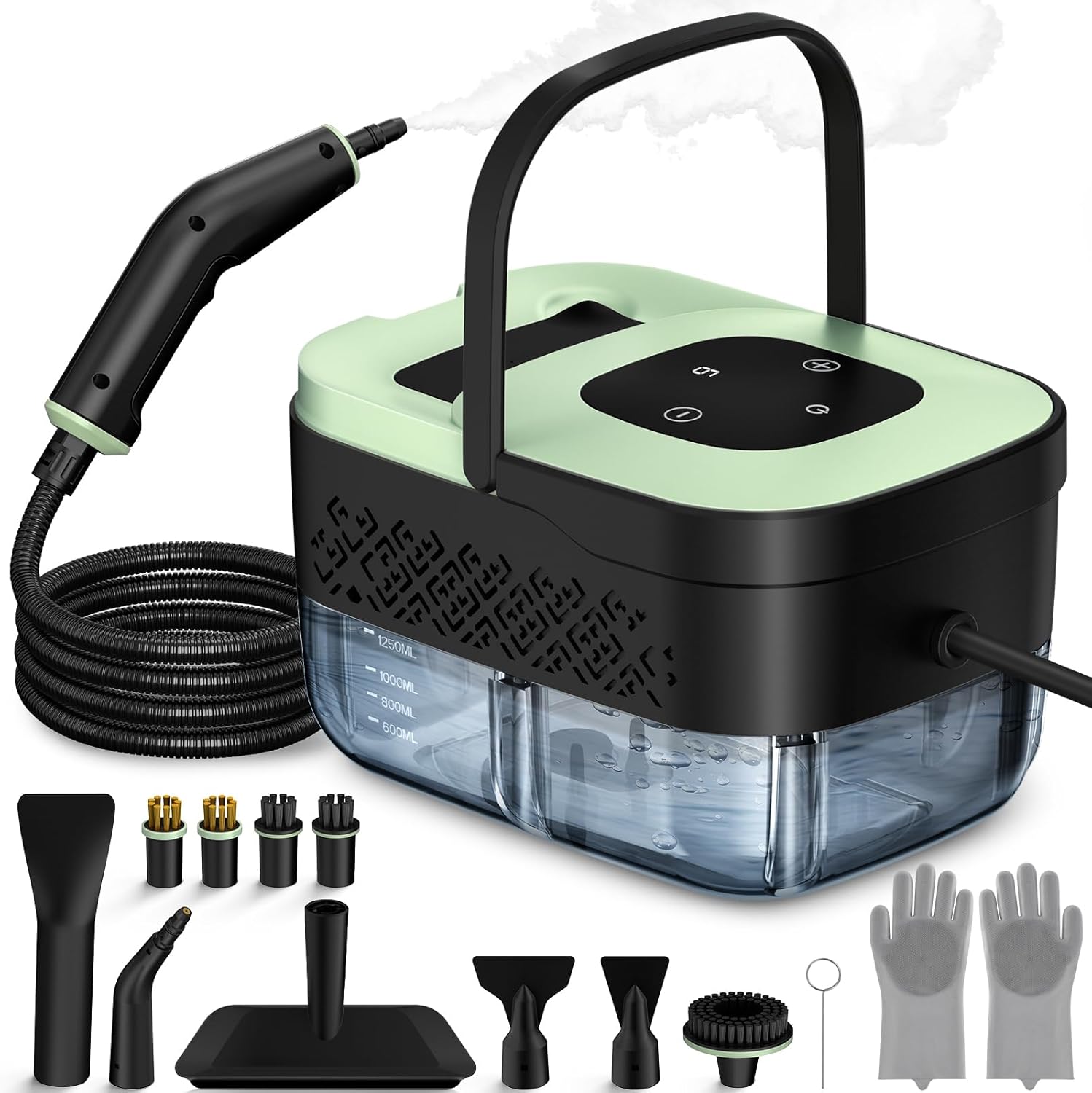 Steam Cleaner, Portable Steamer for Cleaning with 16pcs Accessories, 6-Level - View 2