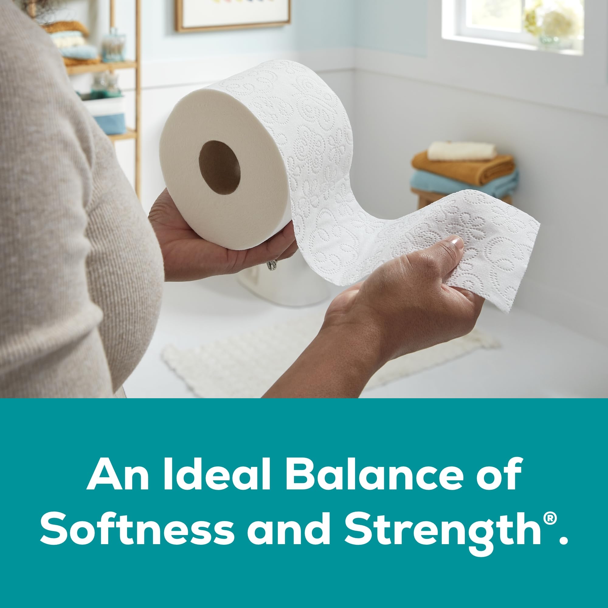 Angel Soft Toilet Paper, 48 Mega Rolls = 192 Regular Rolls, Soft and Strong Toilet Tissue detail view 2