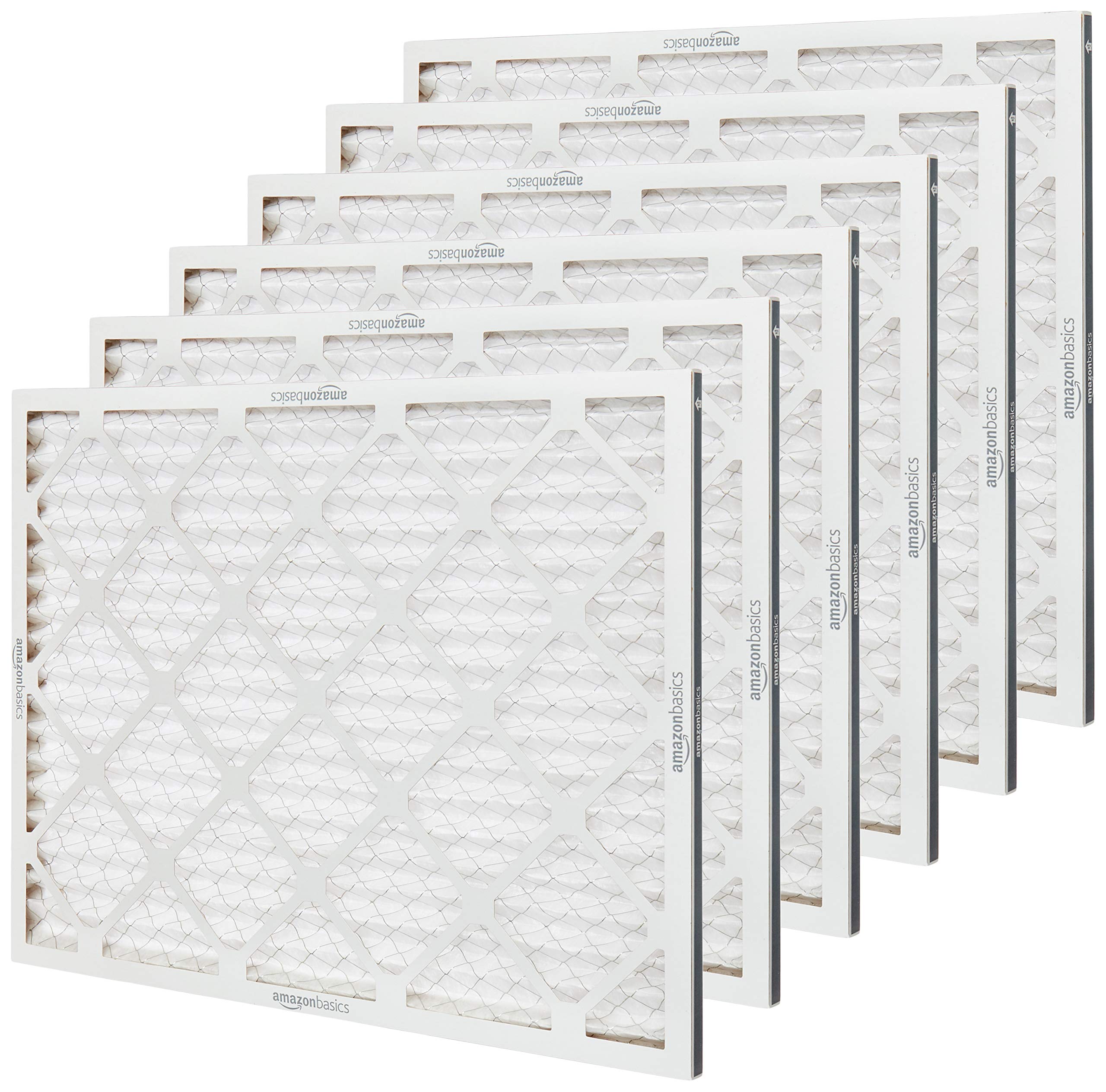Amazon Basics 20x25x1 Air Filter 6-Pack, MERV 8 AC Furnace Filters, Removes Dust, Electrostatic, Allergy Control detail view 3