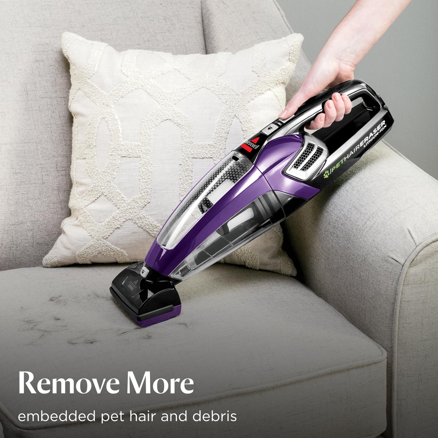 Bissell Pet Hair Eraser Cordless Hand Vacuum, Lithium Ion, Home, Auto, and Pet - View 3