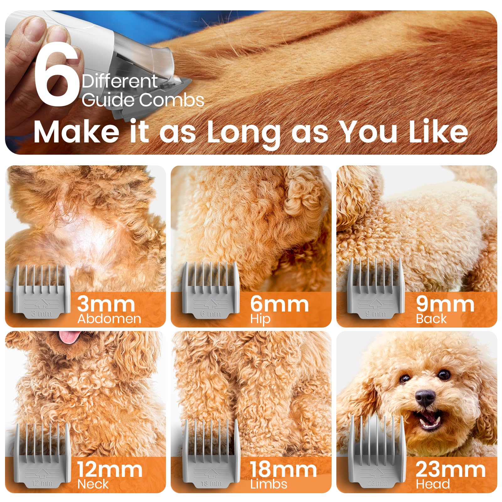 oneisall Dog Grooming Vacuum, Pet Grooming Vacuum with Clipper Nail Grinder, - View 6