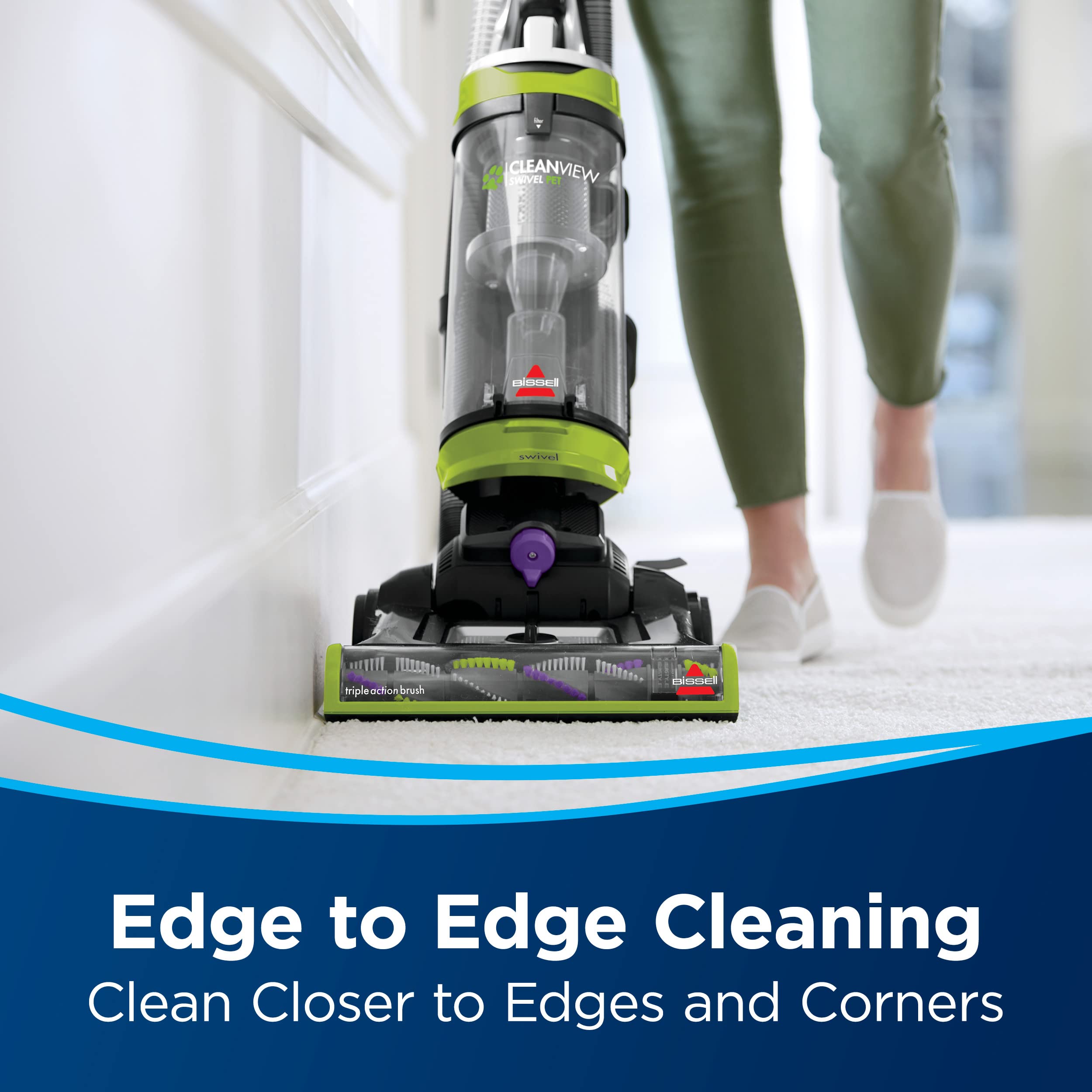 Bissell CleanView Swivel Pet Upright Vacuum, Swivel Steering for - View 6