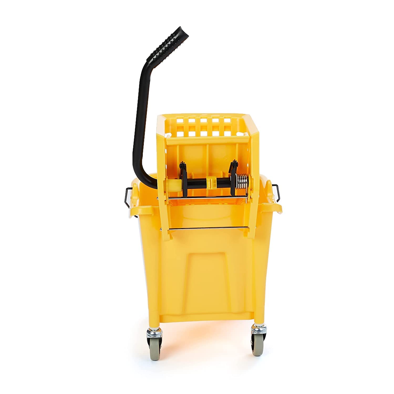 Amazon Basics Commercial Side Press Wringer Floor Cleaning Mop Bucket on - View 3