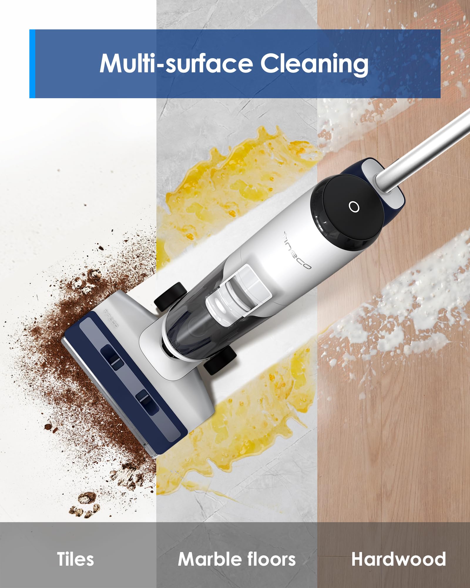 Tineco iFLOOR 5 Breeze Complete Wet Dry Vacuum Cordless Floor Washer, One-Step - View 4