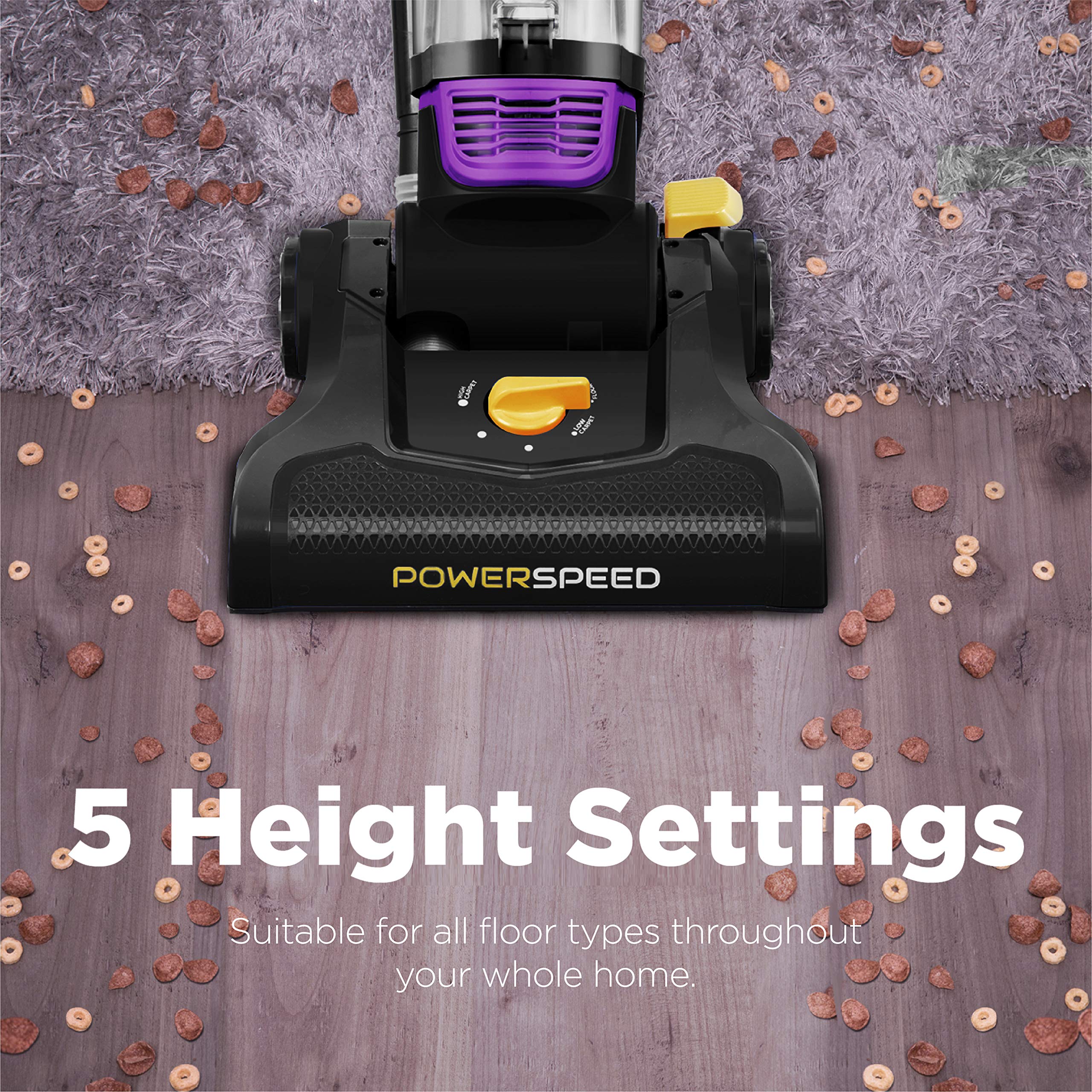 Eureka NEU182B PowerSpeed Bagless Upright Vacuum Cleaner, Purple - View 5