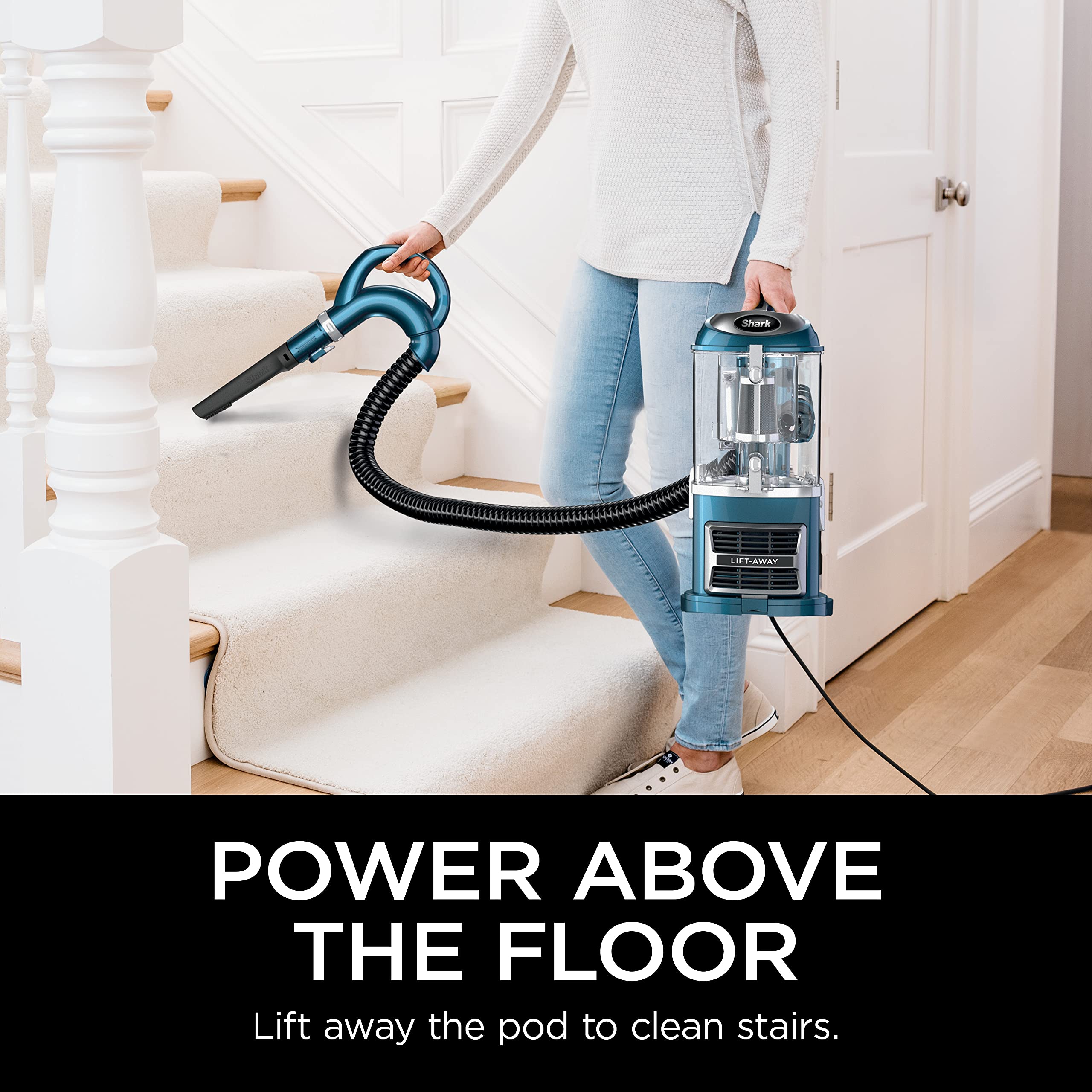 Shark Upright Vacuum, Navigator Lift-Away with Self-Cleaning Brushroll, HEPA Filter, Swivel Steering, Upholstery Tool & Pet Crevice Tool, Perfect for Pets detail image 2
