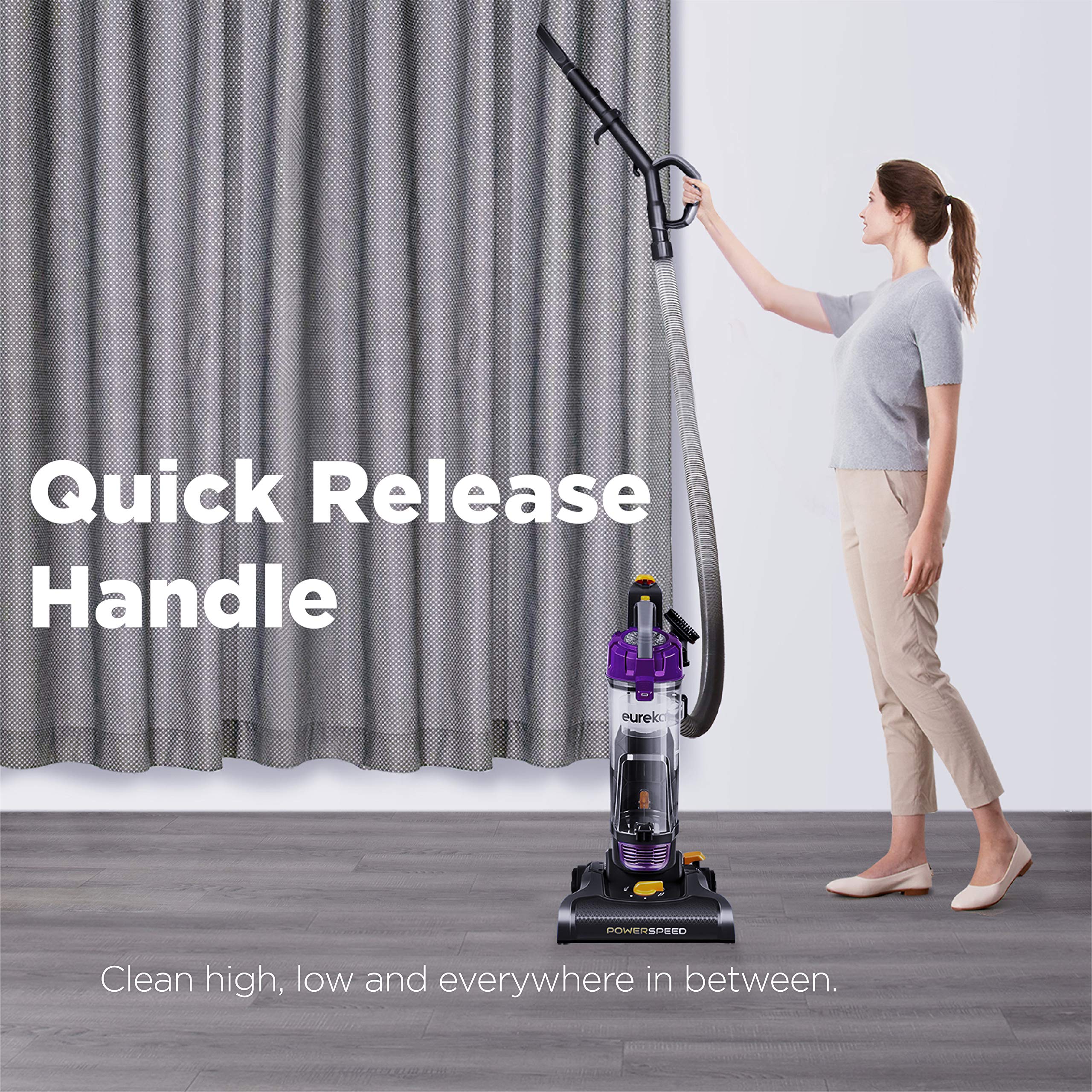 Eureka NEU182B PowerSpeed Bagless Upright Vacuum Cleaner, Purple detail image 4