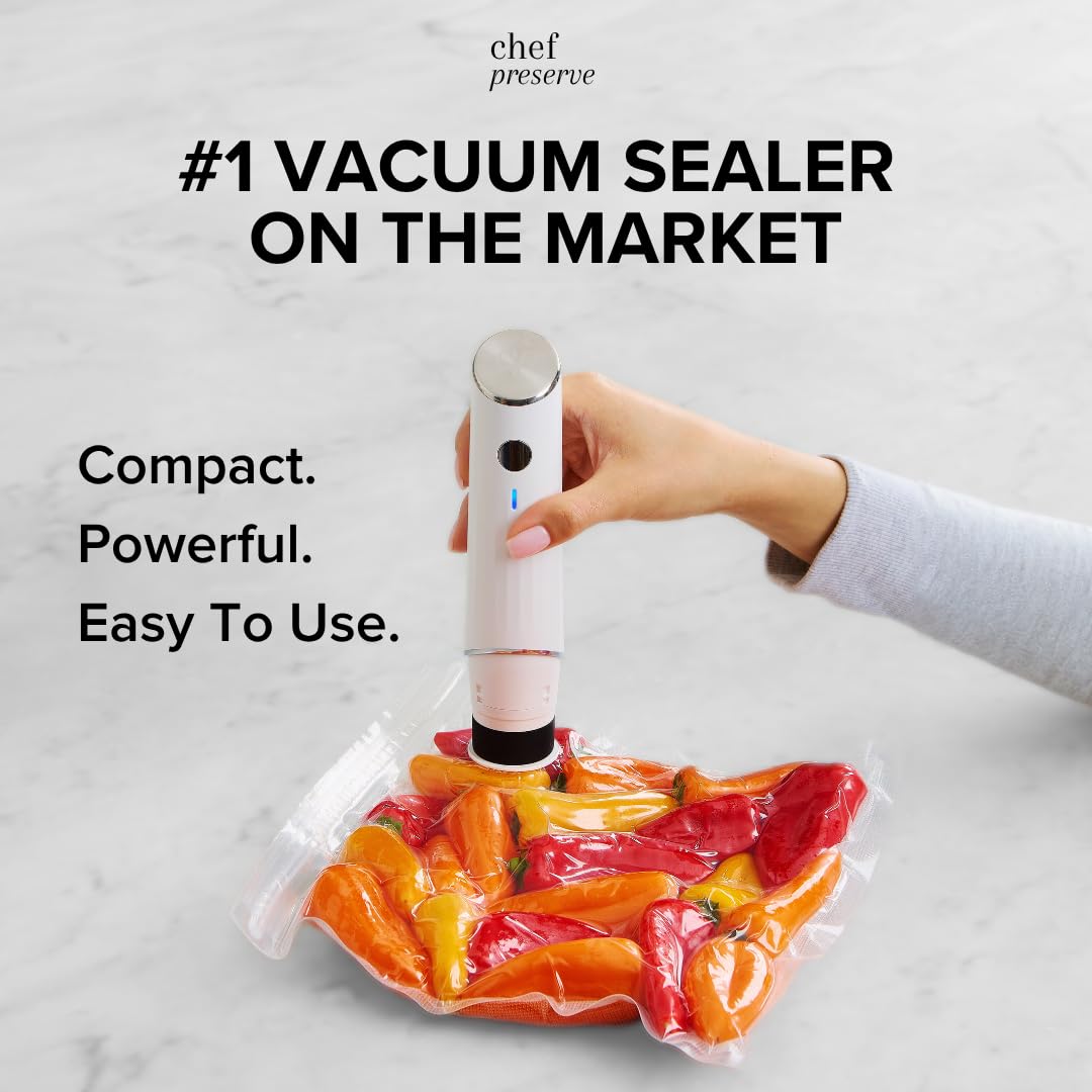 Chef Preserve Compact Vacuum Sealer for Food (Vacuum Sealer Machine + 30 - View 2