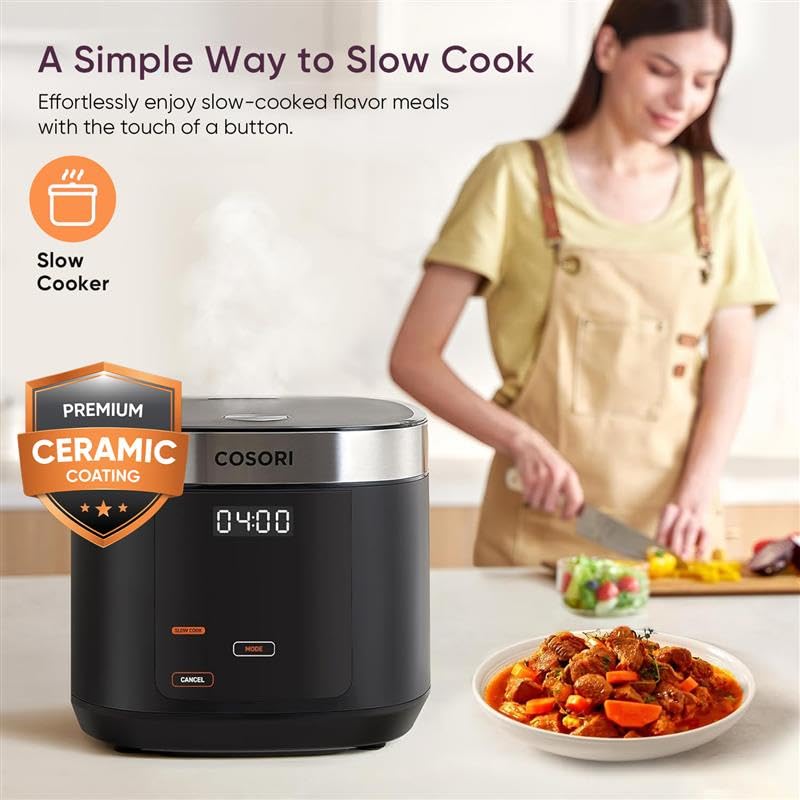 Cosori Rice Cooker 10 Cup, 24h Keep Warm, Non-stick Ceramic Inner Pot, 18 - View 5