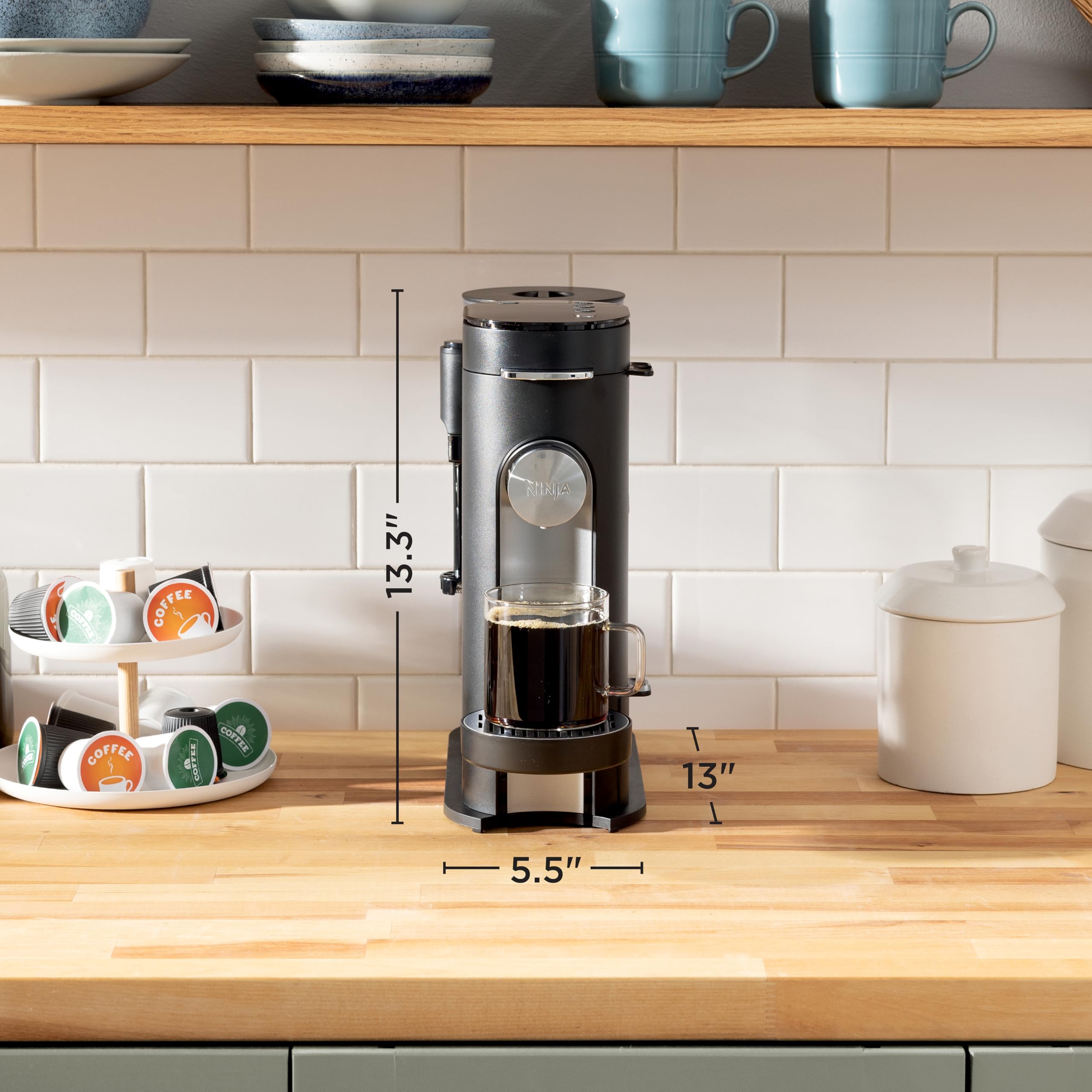 Ninja | Coffee Maker | Single Serve |Brew with Coffee Pods & Grounds| - View 5