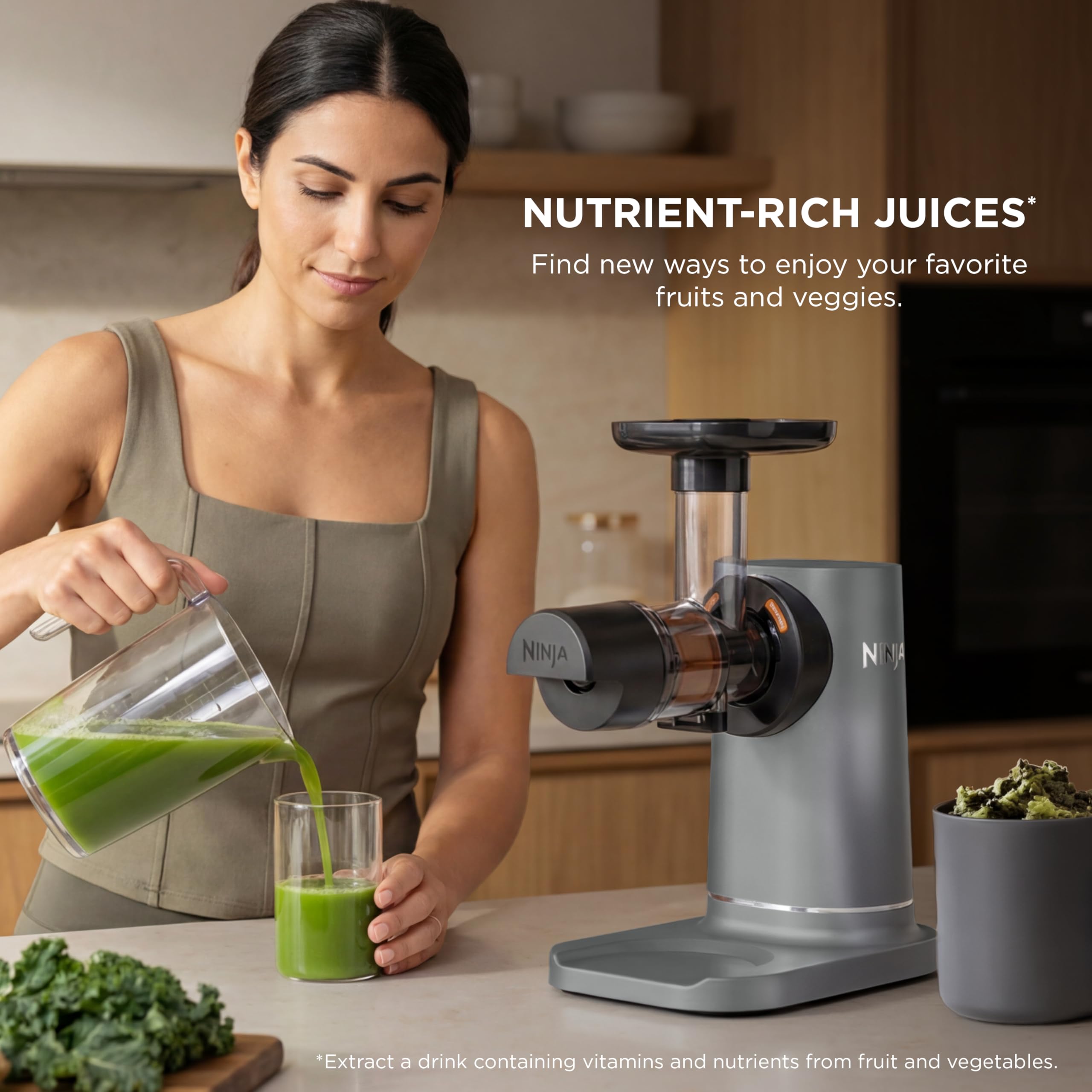 Ninja NeverClog Cold Press Juicer | Powerful Electric Slow Masticating Juicer - View 5