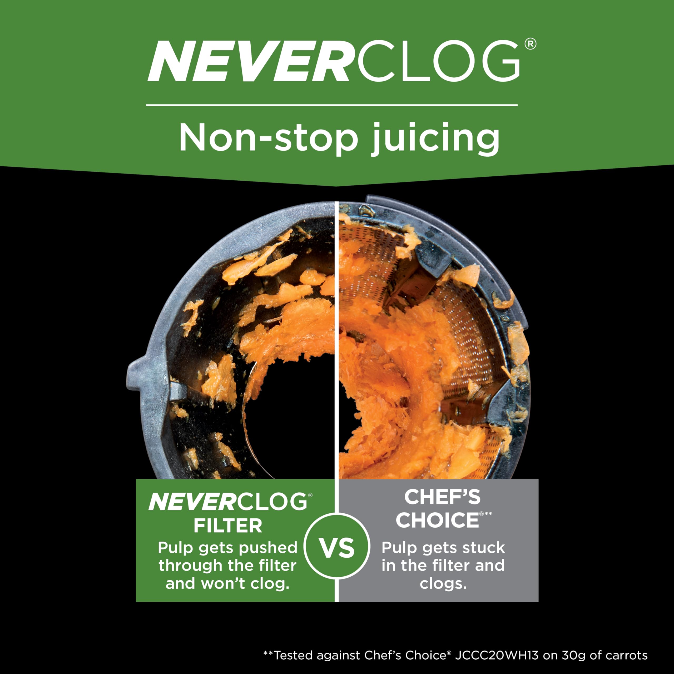 Ninja NeverClog Cold Press Juicer | Powerful Electric Slow Masticating Juicer - View 6