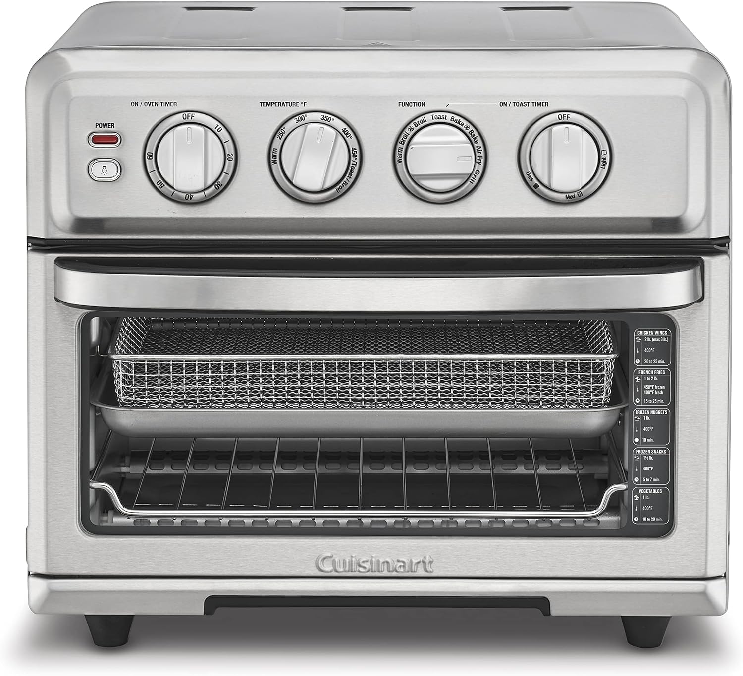 Cuisinart Air Fryer Toaster Oven, 1800W, 8-in-1 with Air Fry, Convection, Broil