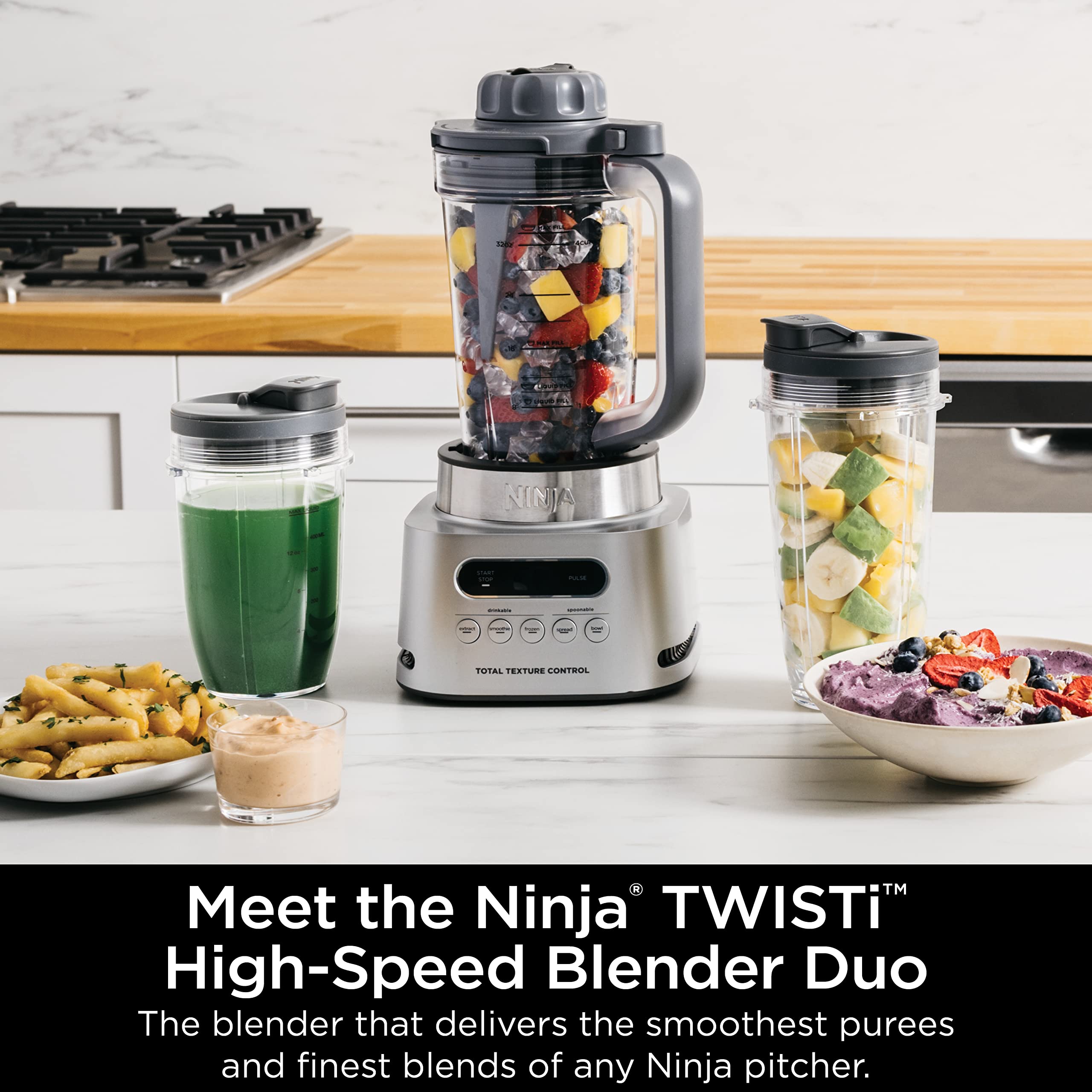 Ninja SS151 TWISTi Blender DUO, High-Speed 1600 WP Smoothie Maker & Nutrient - View 2
