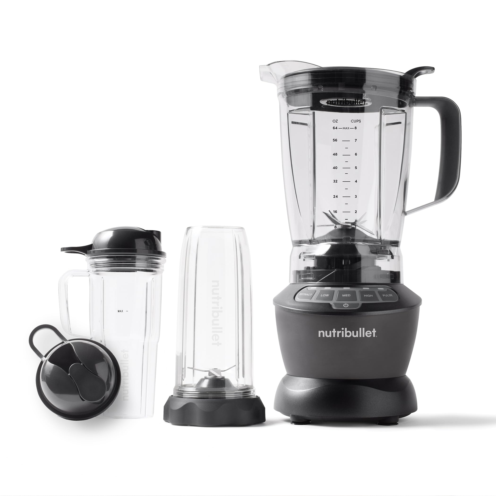 Nutribullet Full-Size Blender Combo, Single-Serve & Large Capacity, 1200W, 64oz - View 2