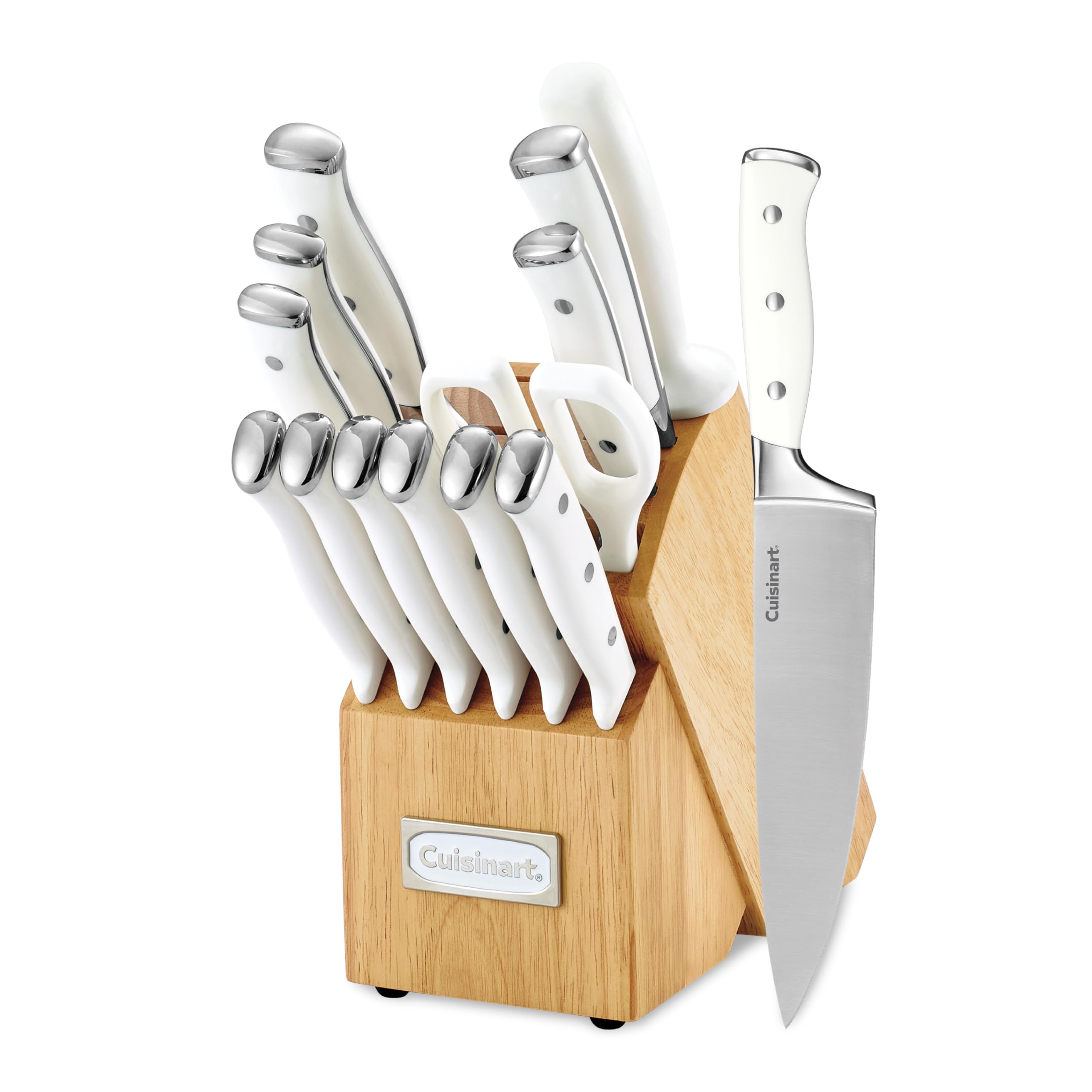Cuisinart 15-Piece Knife Set with Block, High Carbon Stainless Steel, Forged
