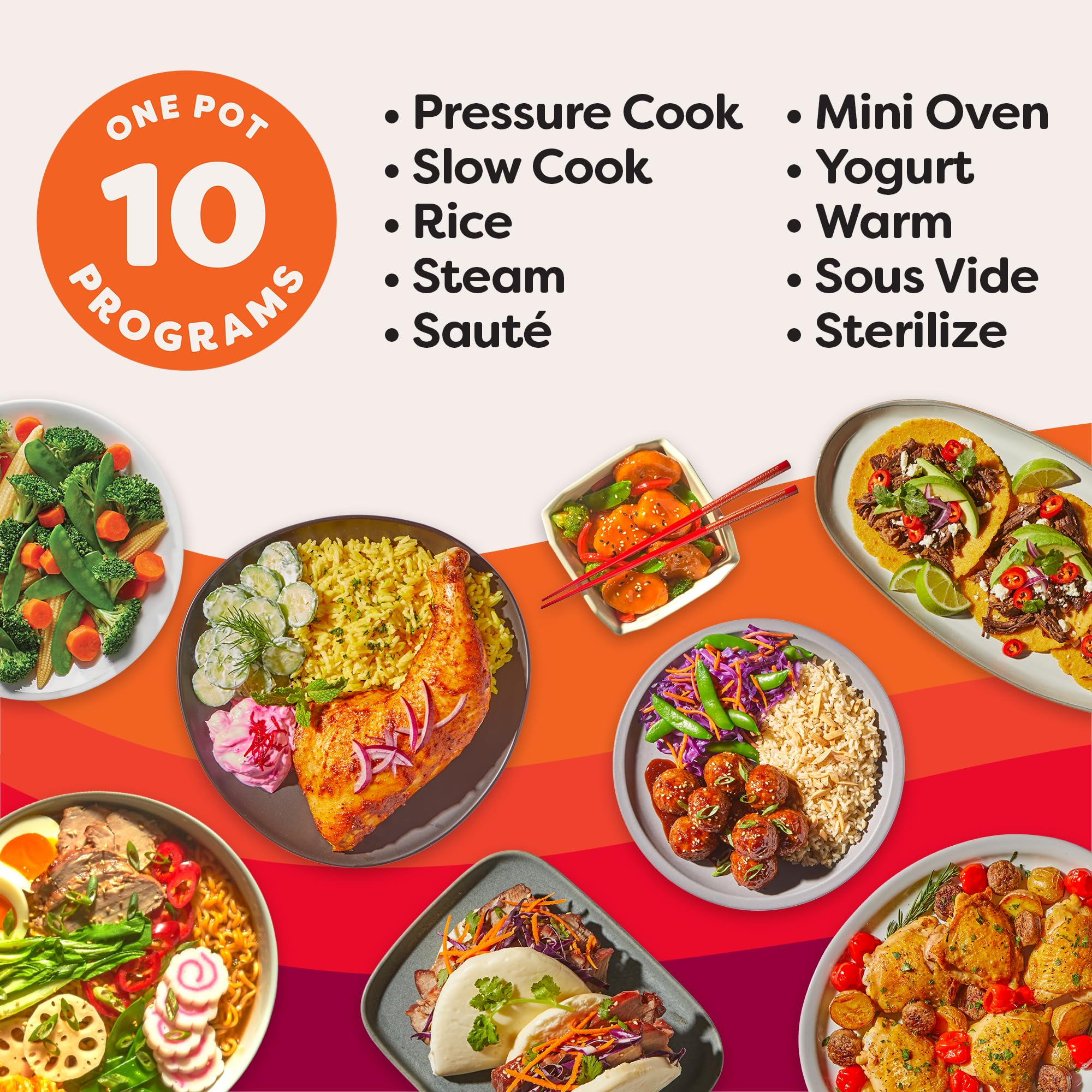 Instant Pot Pro (8 QT) 10-in-1 Pressure Cooker, Slow Cooker, Rice/Grain Cooker, - View 3