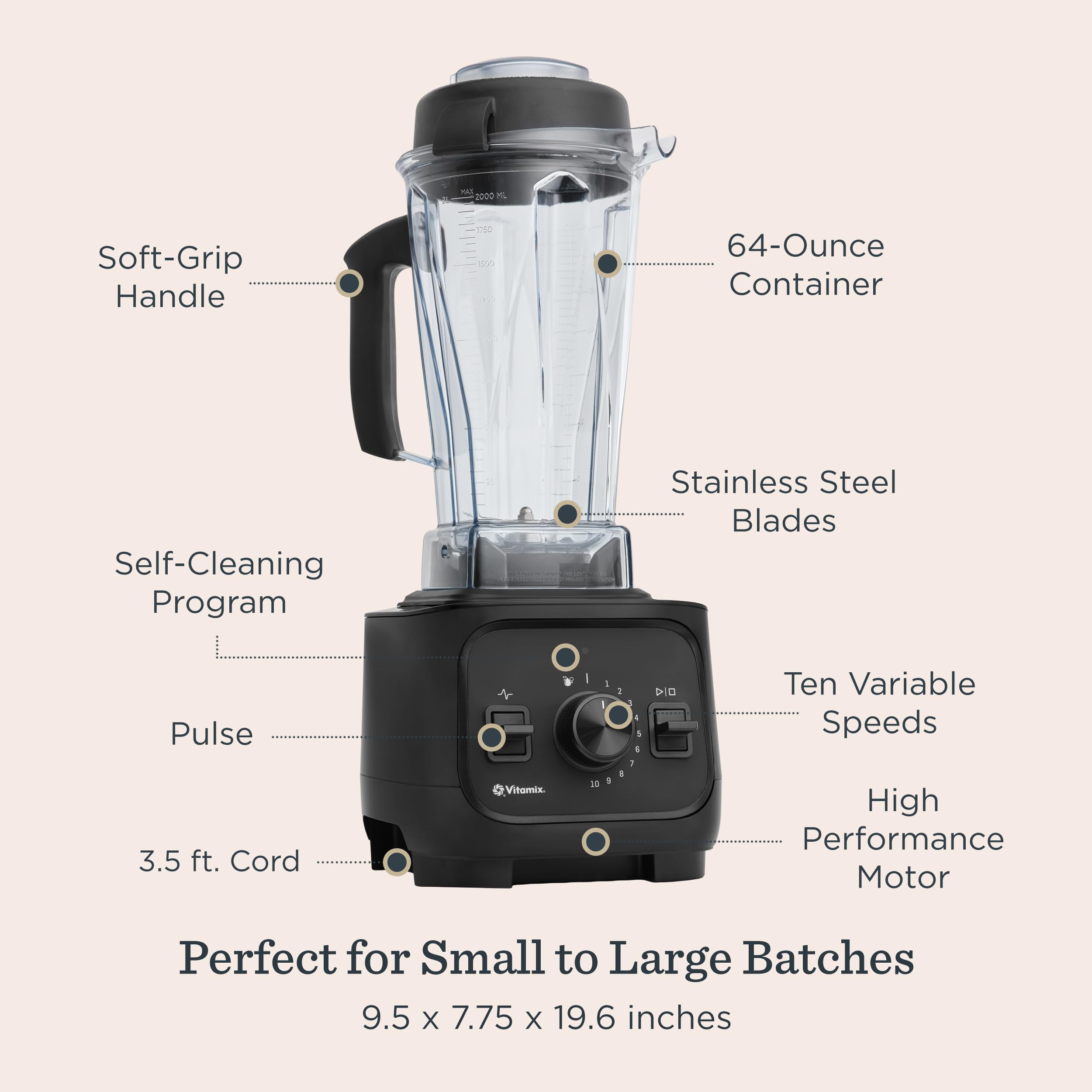 Vitamix VX1 Blender, Professional-Grade Kitchen Blender for Smoothies, Soups, - View 3