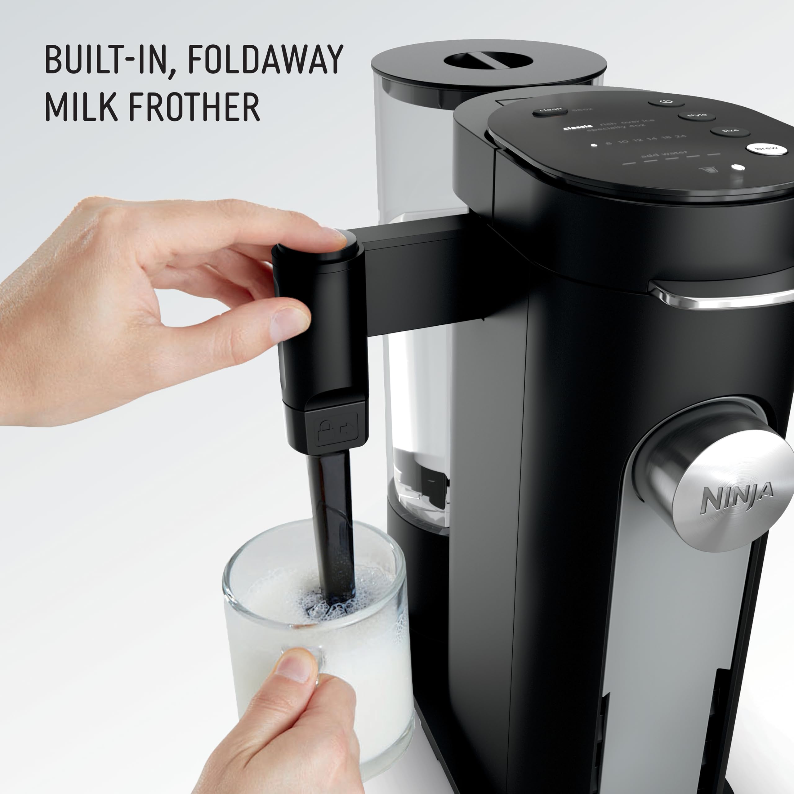 Ninja | Coffee Maker | Single Serve |Brew with Coffee Pods & Grounds| Compatible with K-Cup Coffee Pods | 4 Brew Styles, up to 24oz Cup Sizes & 56oz Remova detail image 4