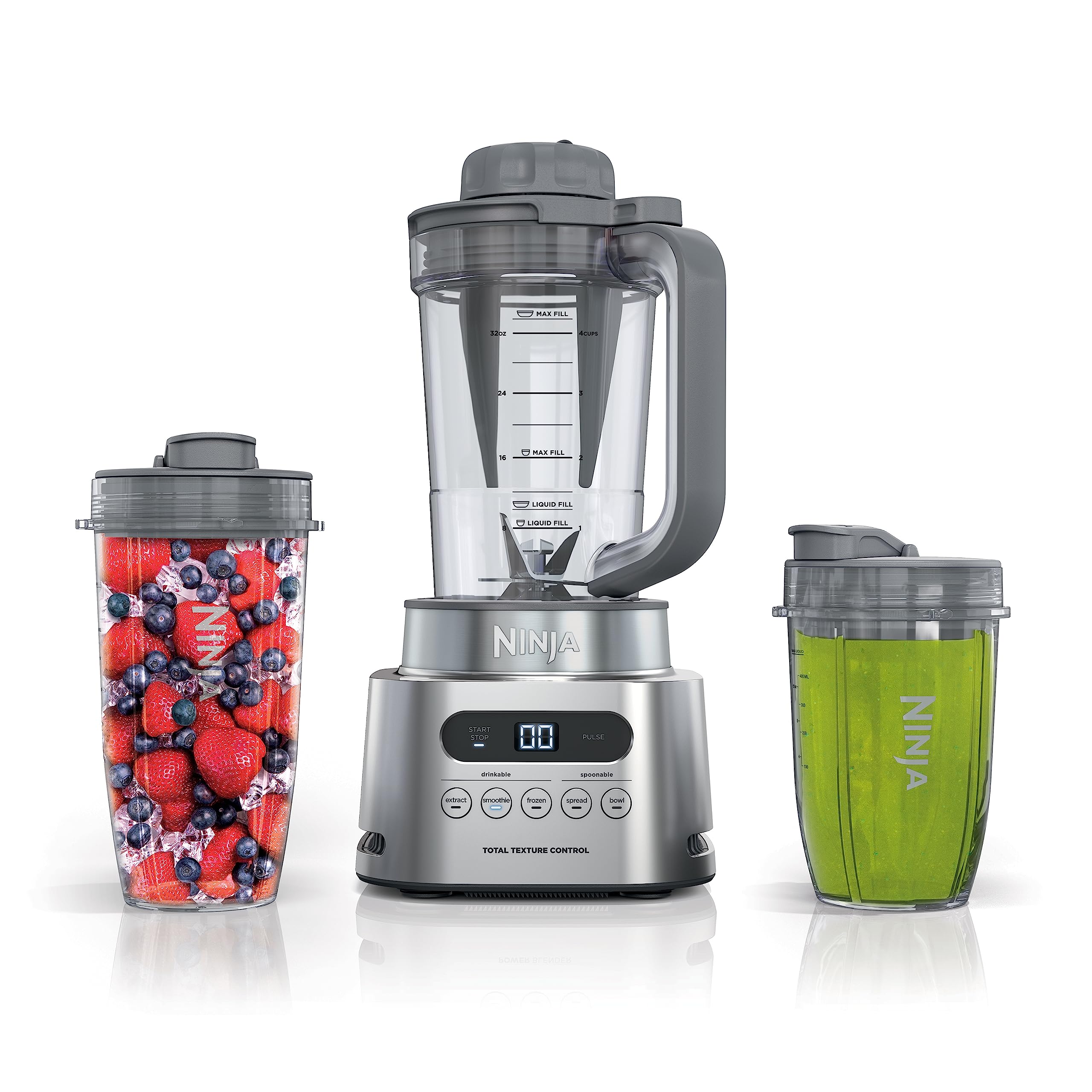 Ninja SS151 TWISTi Blender DUO, High-Speed 1600 WP Smoothie Maker & Nutrient Extractor* 5 Functions Smoothie, Spreads & More, smartTORQUE, 34-oz. Pitcher & detail image 1