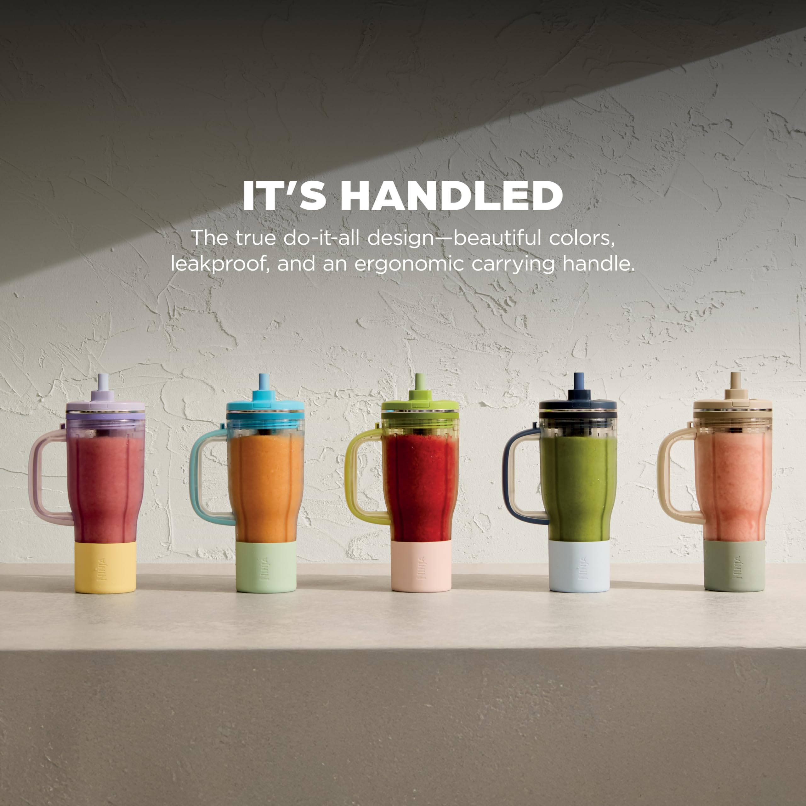 Ninja Blendboss™ | Personal Blender for Smoothies & Frozen Drinks | 26oz Travel Tumbler with LeakProof Lid, Chug Spout & Detachable Straw | Auto-iQ Technol detail image 3