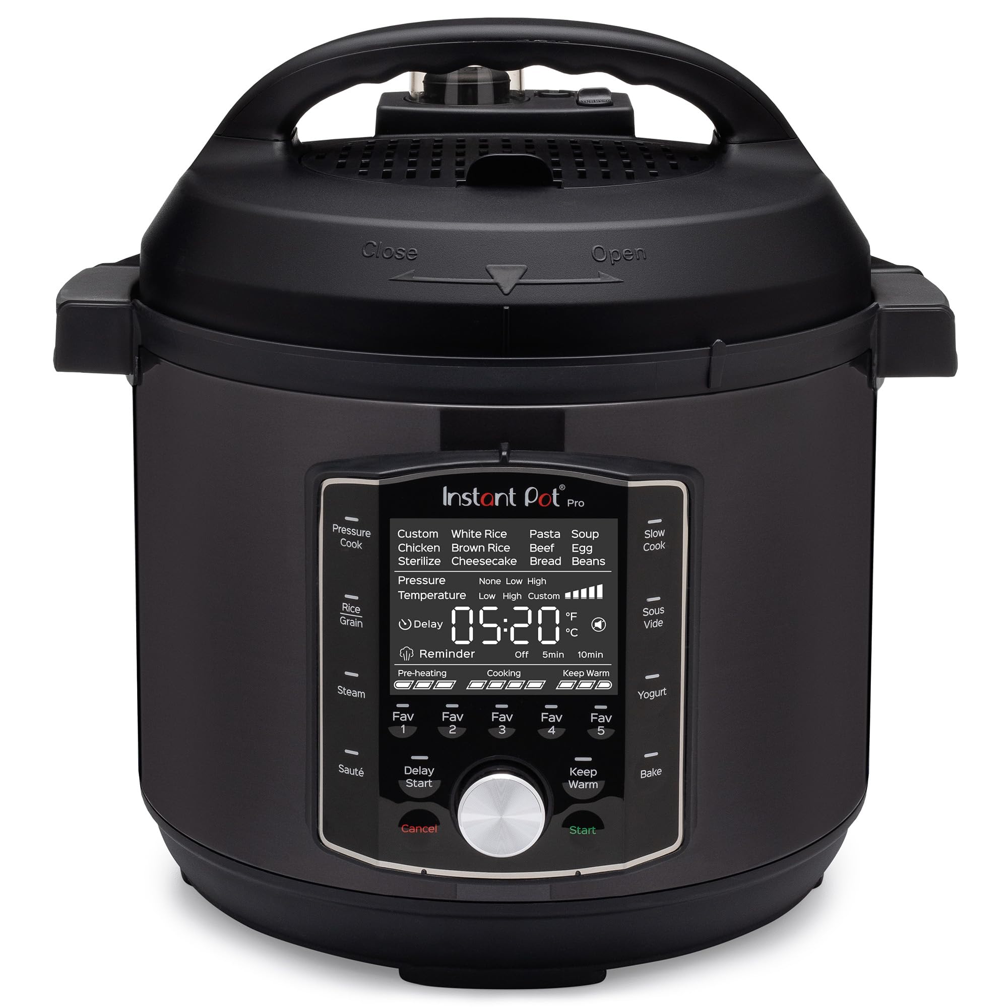 Instant Pot Pro (8 QT) 10-in-1 Pressure Cooker, Slow Cooker, Rice/Grain Cooker, Steamer, Sauté, Sous Vide, Yogurt Maker, Sterilizer, and Warmer, Includes A detail image 1