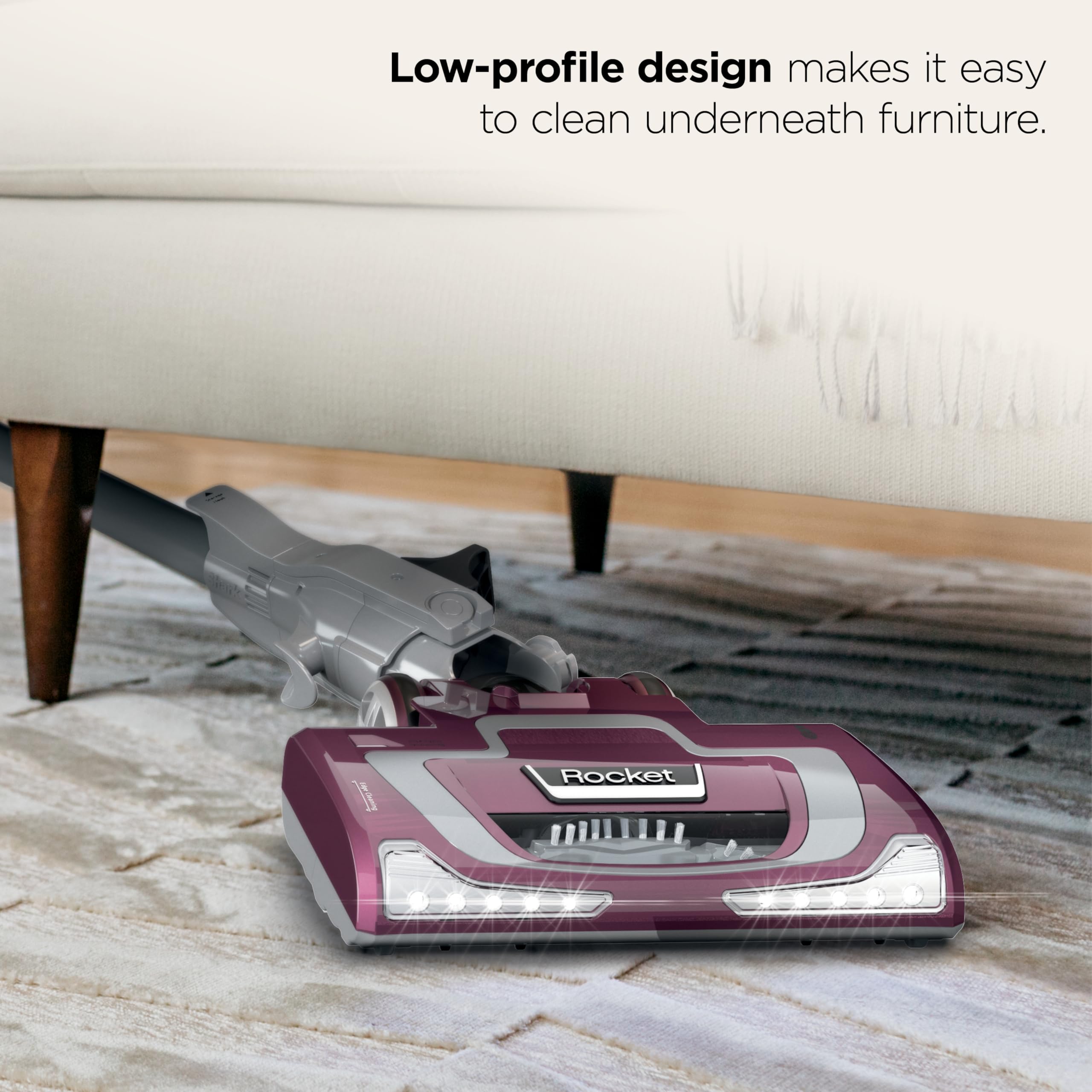 Shark HV322 Rocket Pet Plus Corded Stick Vacuum with LED Headlights, XL Dust - View 3
