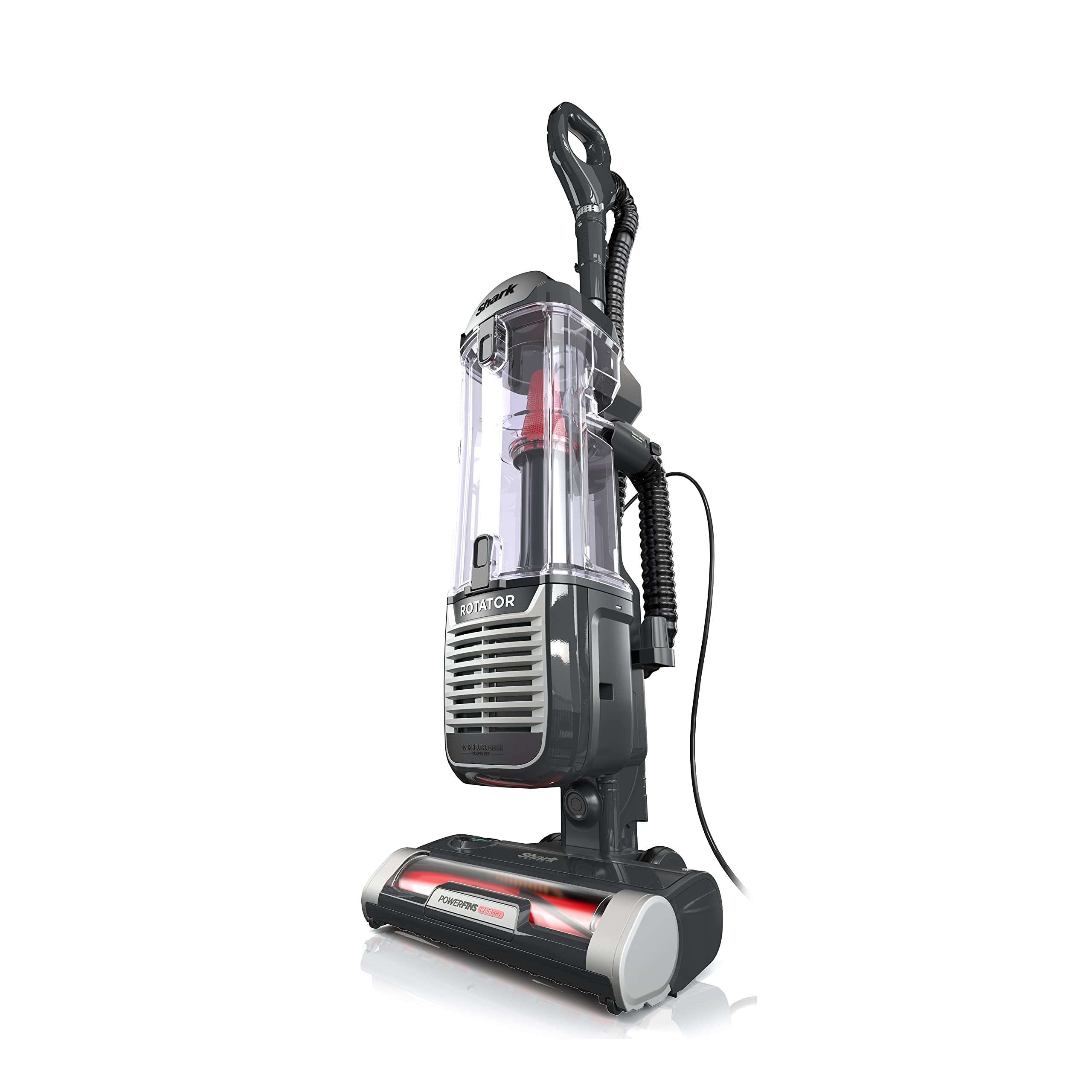 Shark ZU102 Rotator Pet Upright Vacuum with PowerFins HairPro & Odor Neutralizer Technology, Charcoal, 2.9 L Dust Cup detail image 1