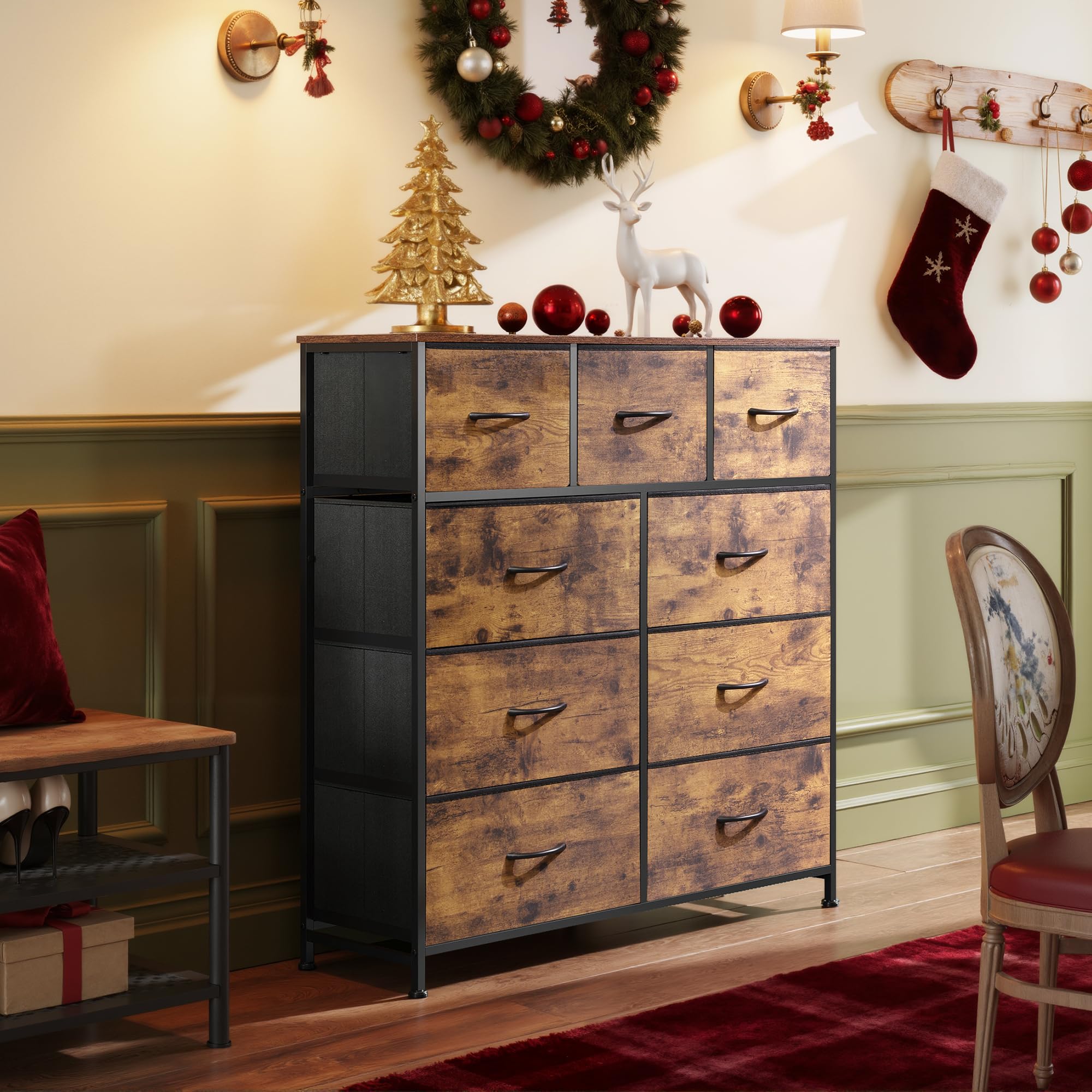 WLIVE 9-Drawer Dresser, Fabric Storage Tower for Bedroom, Hallway, Entryway, - View 2