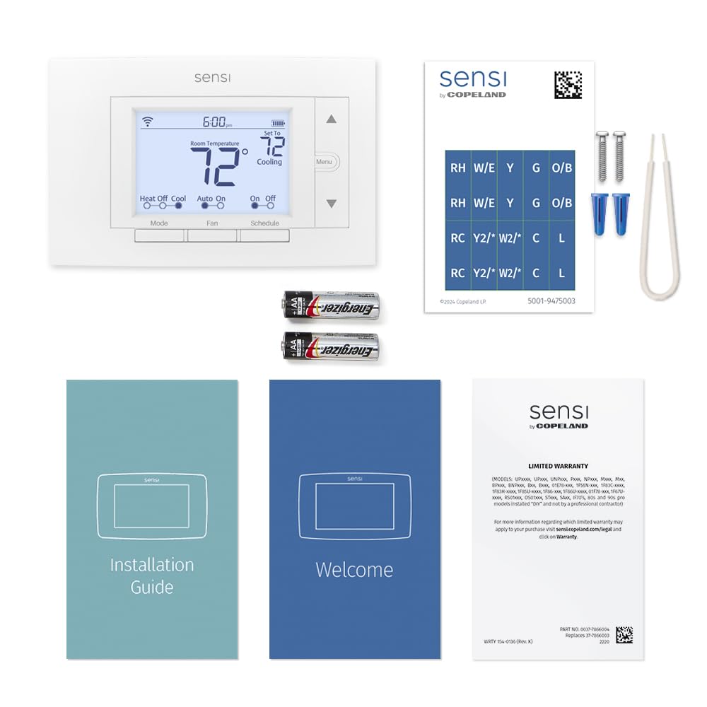 Emerson Sensi Wi-Fi Smart Thermostat for Smart Home, DIY, Works With Alexa, - View 4