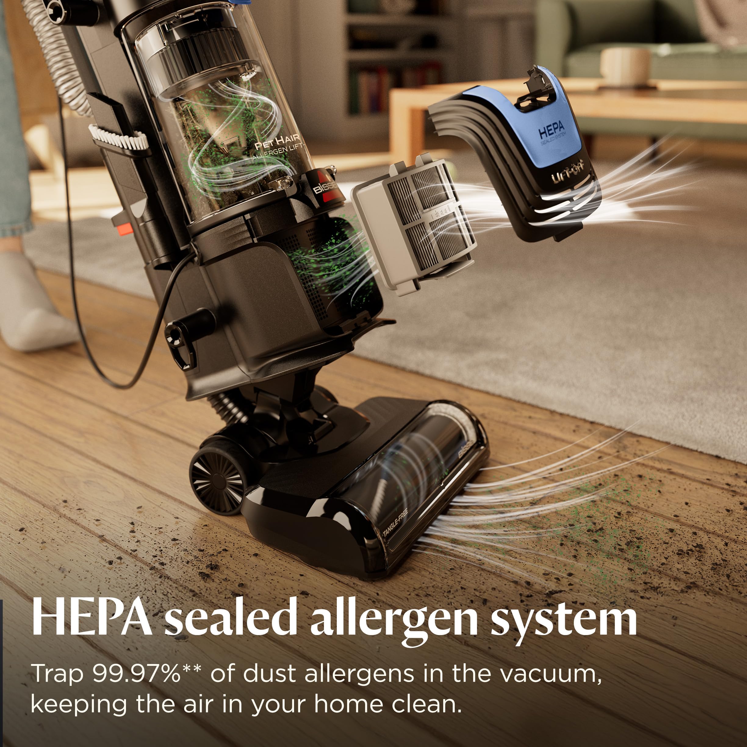 Bissell Pet Hair Eraser Allergen Lift-Off with Powerful Suction, HEPA, - View 3