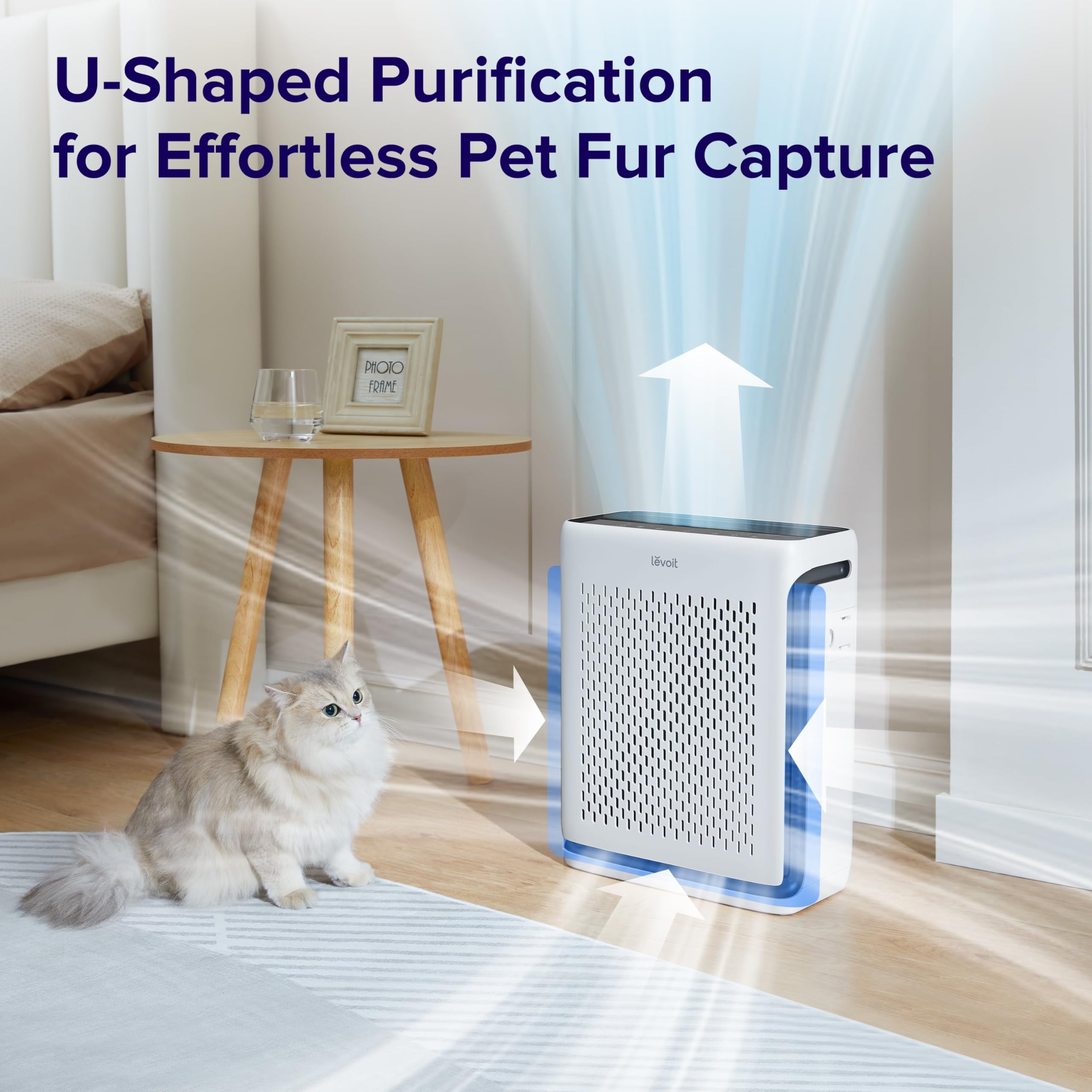 LEVOIT Air Purifier for Home Large Room Up to 1073Ft² with Air Quality Monitor, AHAM VERIFIDE, Smart WiFi, Washable Pre-Filter, HEPA Sleep Mode for Pets, A detail image 5